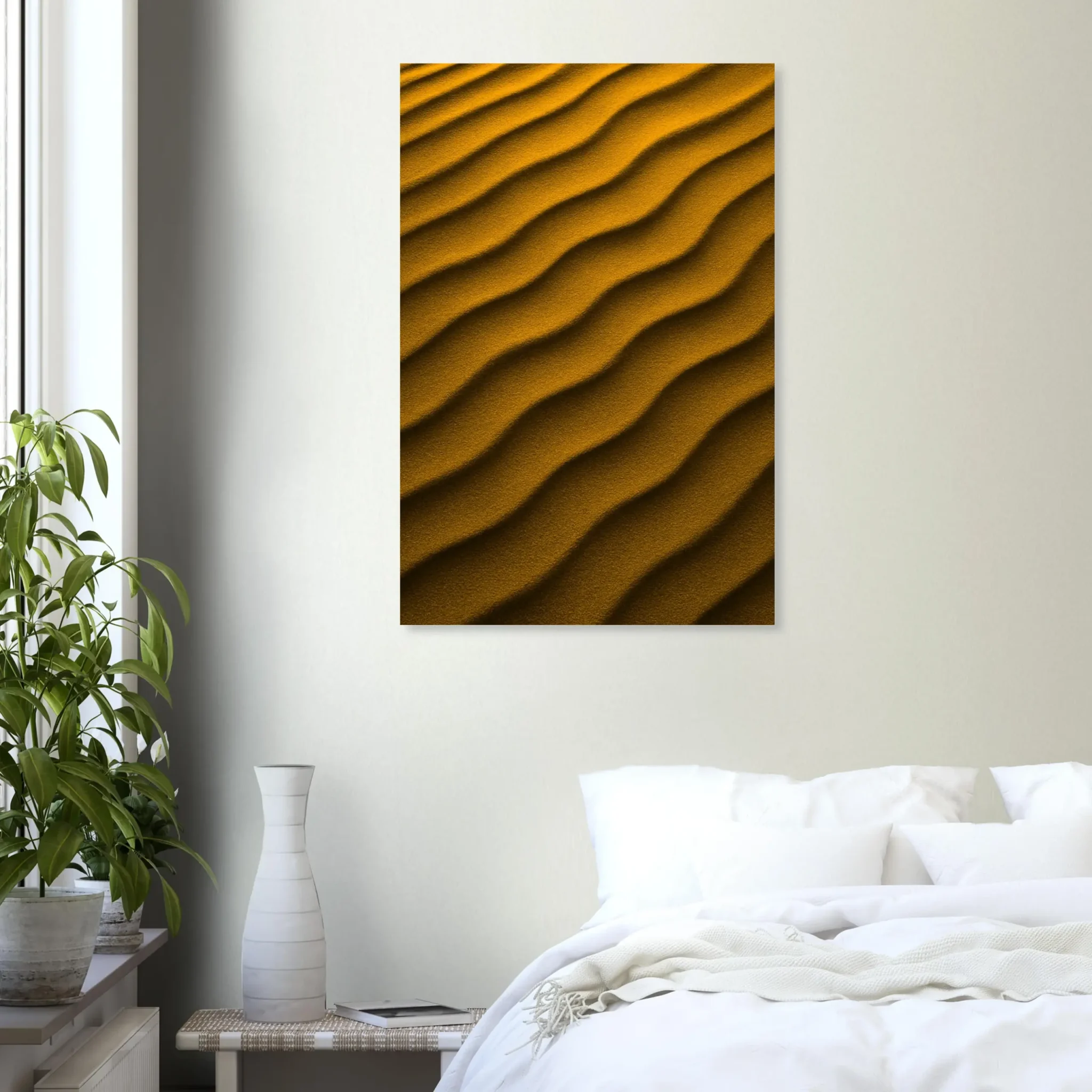 US Giclée Print Poster DUNE OF ORANGE. Fine Art Wall Art with Archival Quality. Printed, packaged, and shipped in the US. Exclusive ColorVanta design.