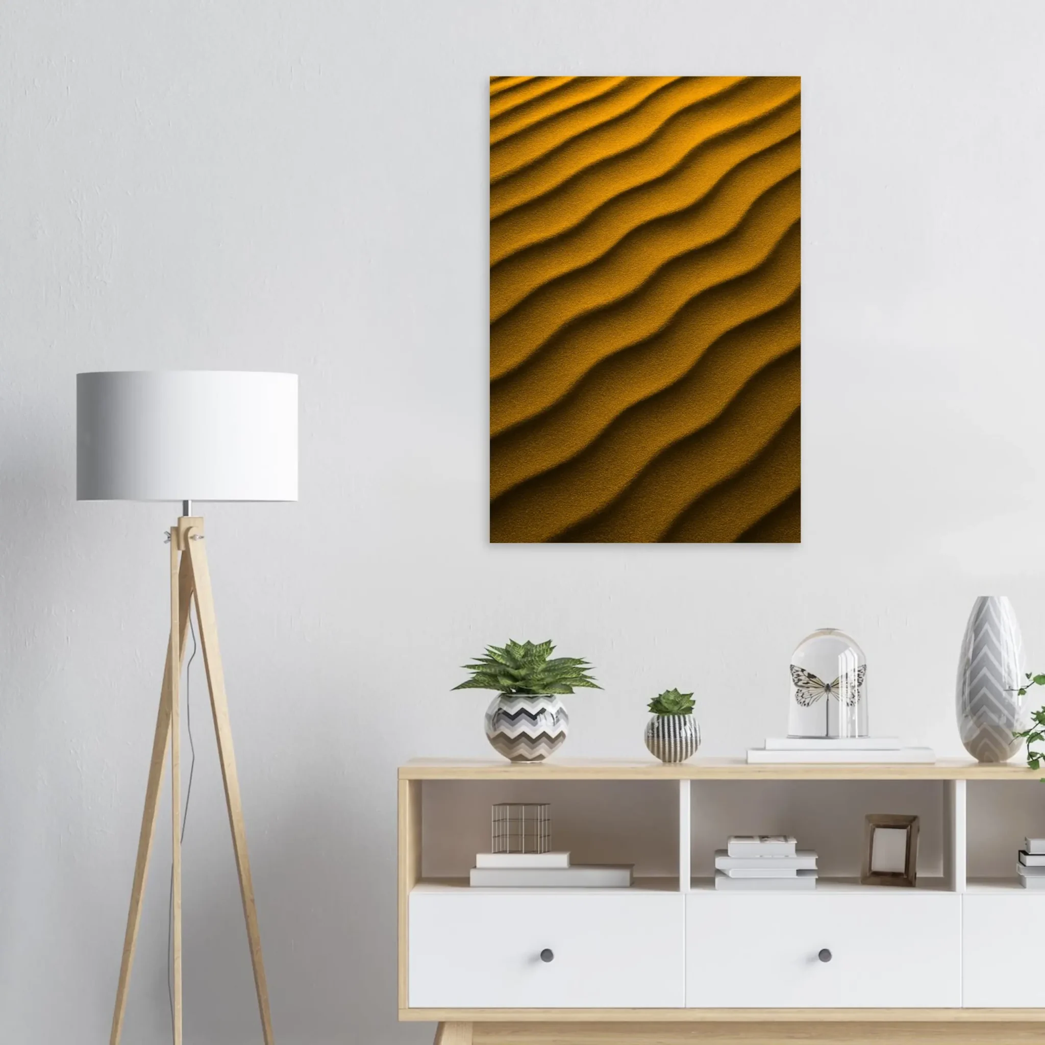 US Giclée Print Poster DUNE OF ORANGE. Fine Art Wall Art with Archival Quality. Printed, packaged, and shipped in the US. Exclusive ColorVanta design.