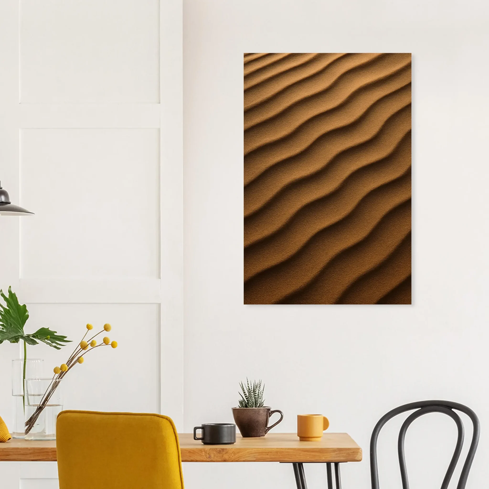 US Giclée Print Poster DUNE OF SANDY BROWN. Fine Art Wall Art with Archival Quality. Printed, packaged, and shipped in the US. Exclusive ColorVanta design.
