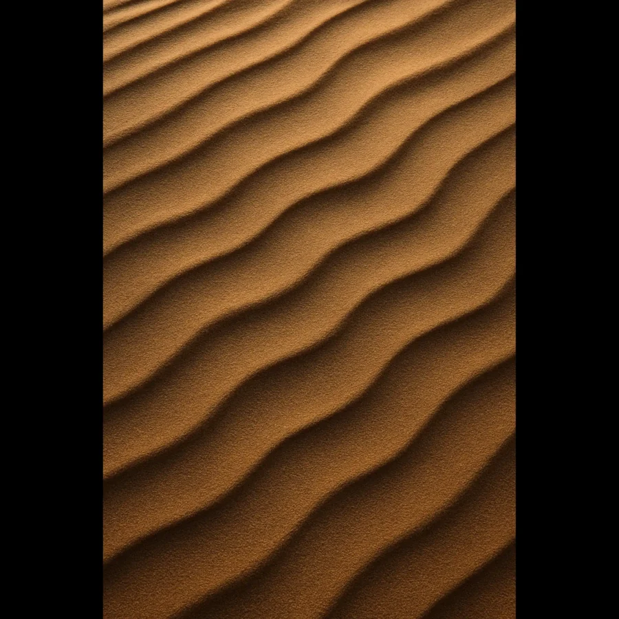 US Giclée Print Poster DUNE OF SANDY BROWN. Fine Art Wall Art with Archival Quality. Printed, packaged, and shipped in the US. Exclusive ColorVanta design.
