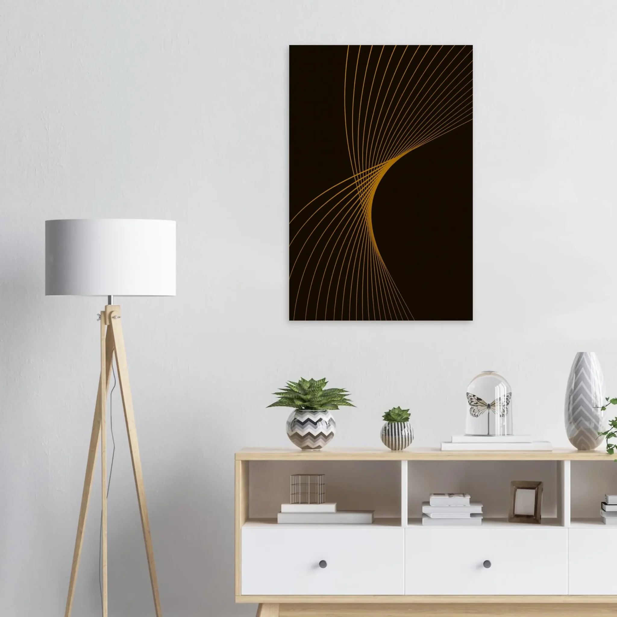US Giclée Print Poster GOLDENROD FLUX. Fine Art Wall Art with Archival Quality. Printed, packaged, and shipped in the US. Exclusive ColorVanta design.