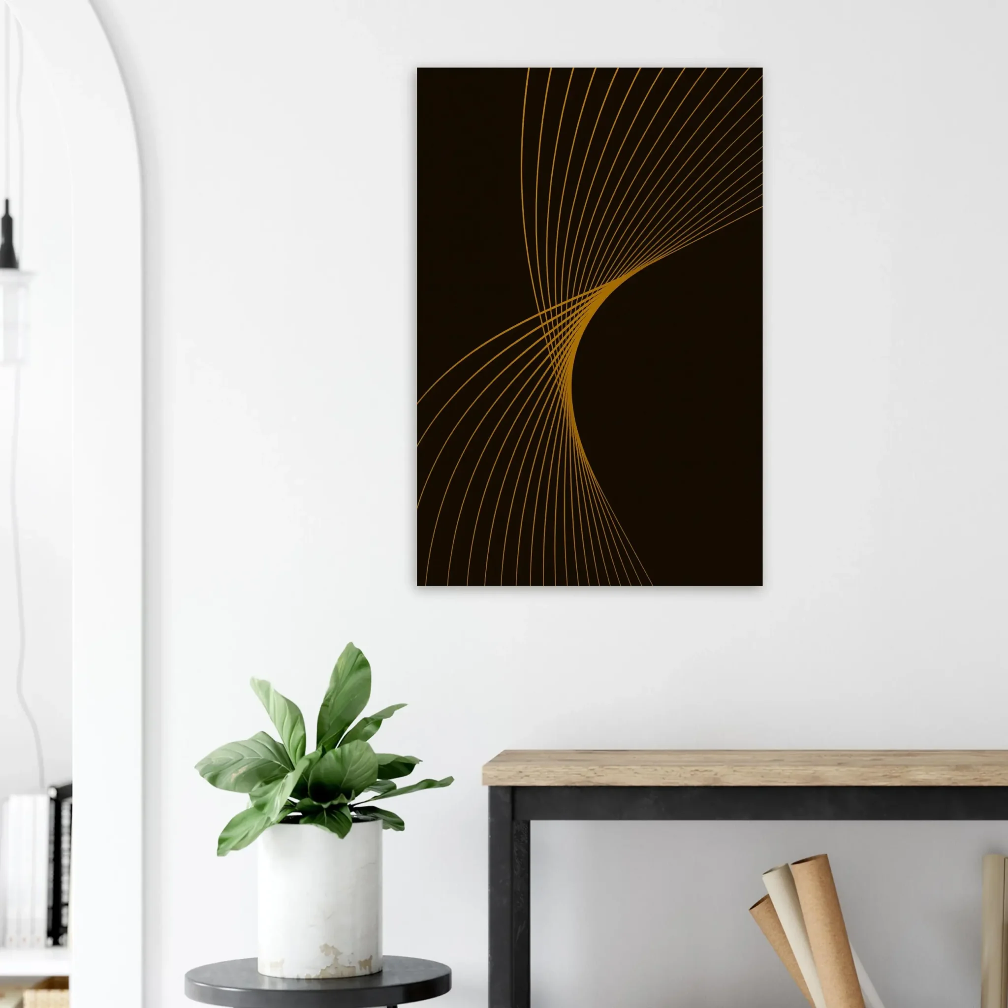US Giclée Print Poster GOLDENROD FLUX. Fine Art Wall Art with Archival Quality. Printed, packaged, and shipped in the US. Exclusive ColorVanta design.