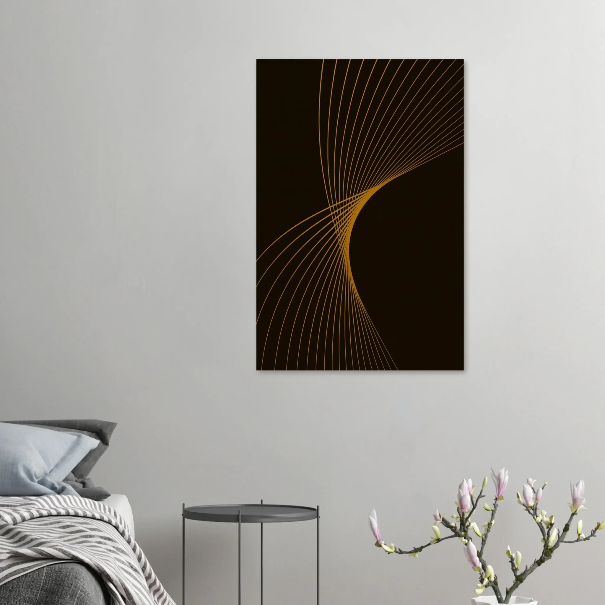 US Giclée Print Poster GOLDENROD FLUX. Fine Art Wall Art with Archival Quality. Printed, packaged, and shipped in the US. Exclusive ColorVanta design.