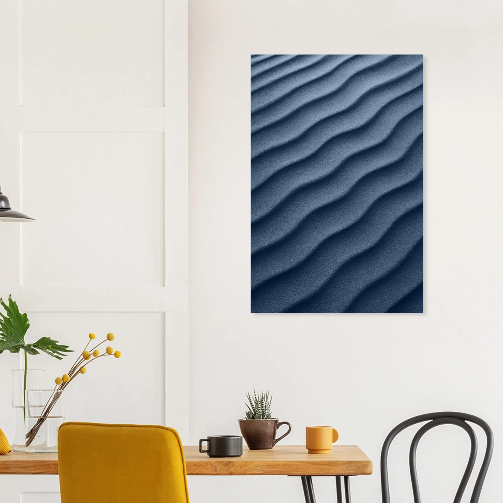 US Giclée Print Poster DUNE OF LIGHT STEEL BLUE. Fine Art Wall Art with Archival Quality. Exclusive ColorVanta design.