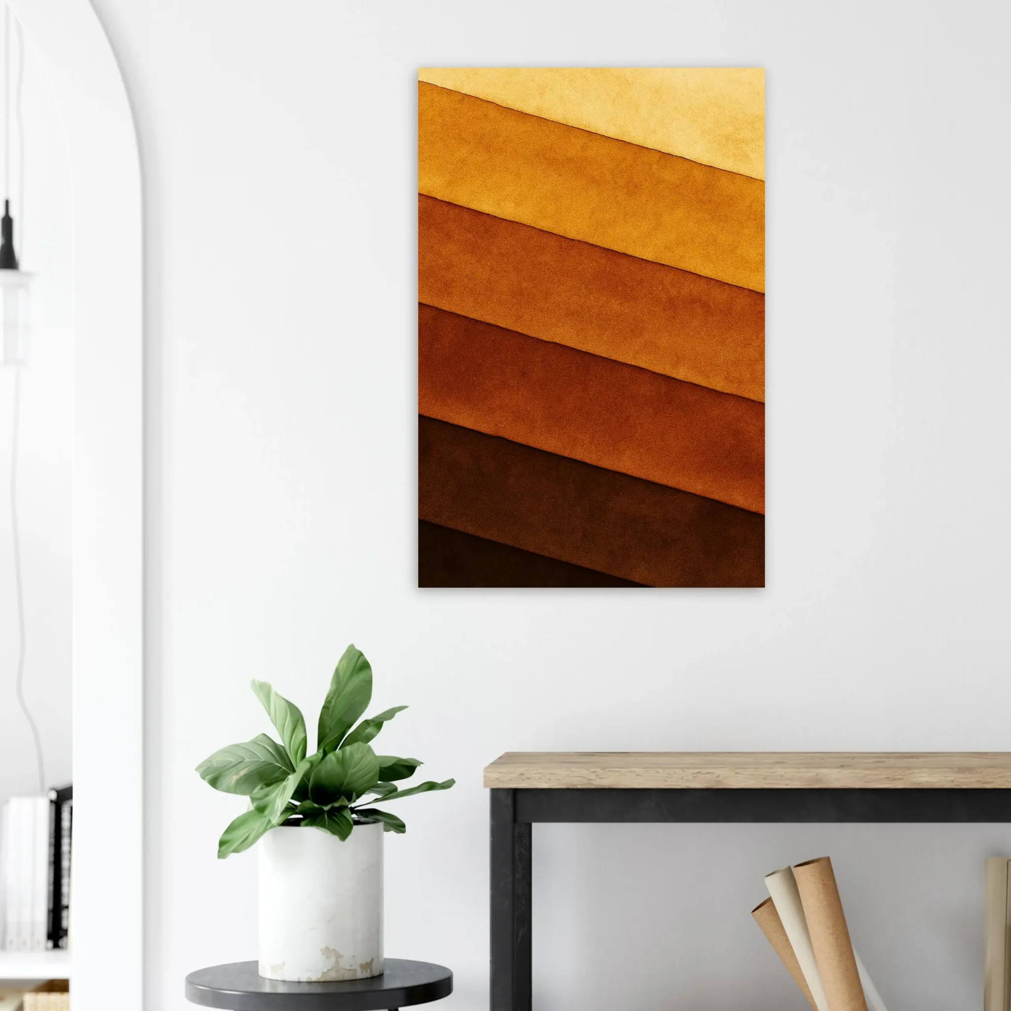US OCHRE DEPTHS 6 US Giclée Print Poster OCHRE DEPTHS. Fine Art Wall Art with Archival Quality. Printed, packaged, and shipped in the US. Exclusive ColorVanta design.