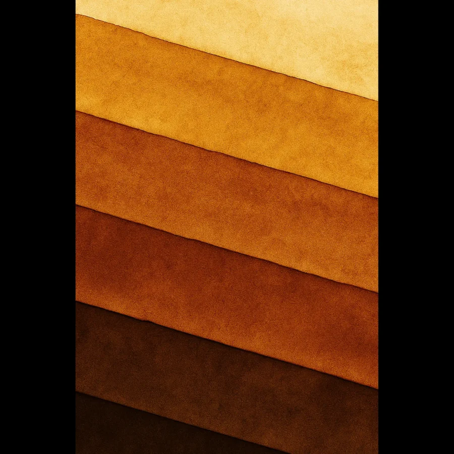 US Giclée Print Poster OCHRE DEPTHS. Fine Art Wall Art with Archival Quality. Printed, packaged, and shipped in the US. Exclusive ColorVanta design.