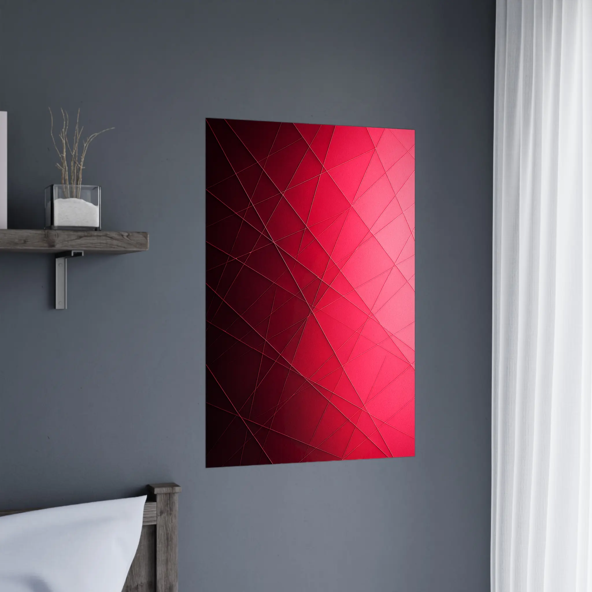 US SPECTRAL RED 3 US Giclée Print Poster SPECTRAL RED. Fine Art Wall Art with Archival Quality. Printed, packaged, and shipped in the US. Exclusive ColorVanta design.