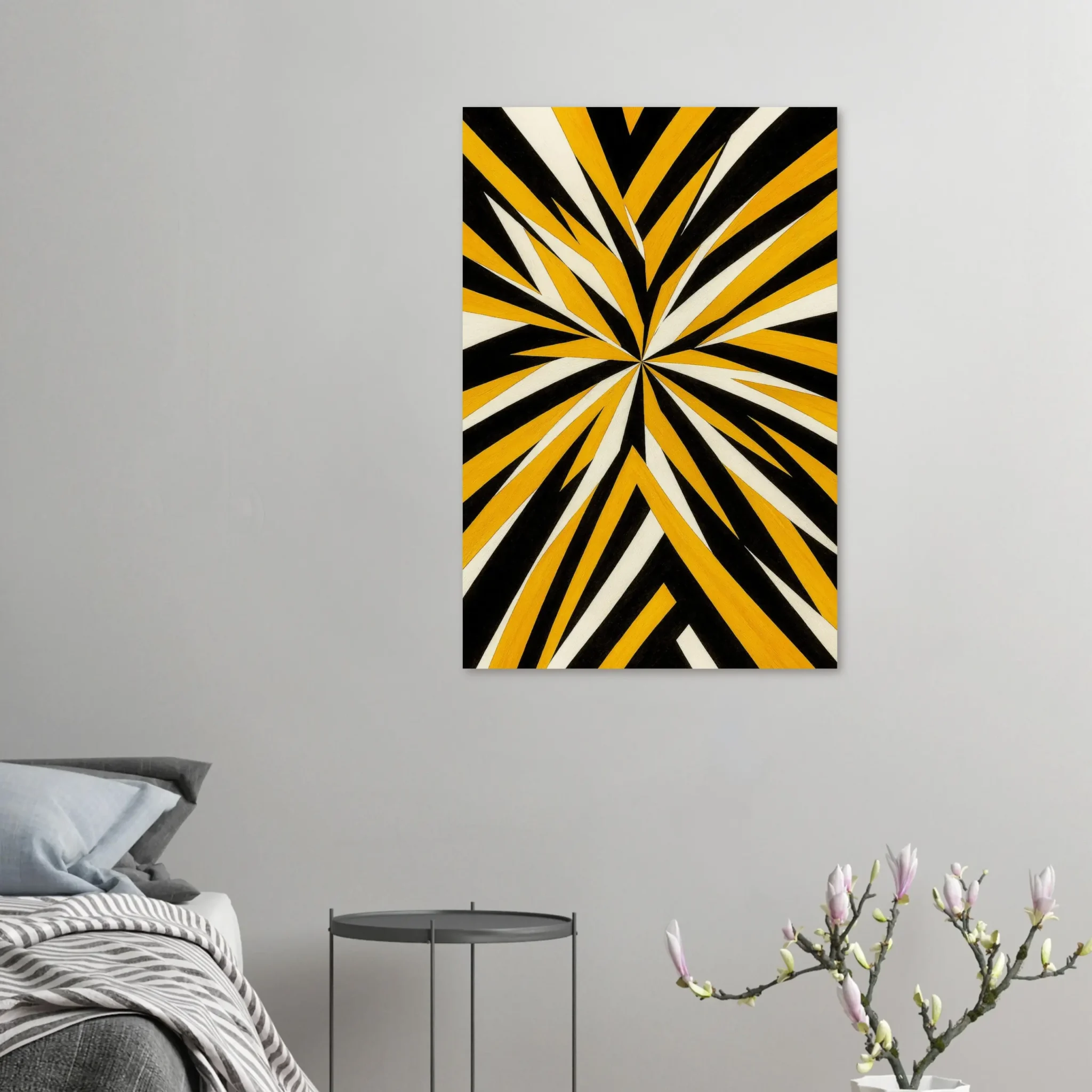 US Giclée Print Poster GOLDEN FLARE. Fine Art Wall Art with Archival Quality. Printed, packaged, and shipped in the US. Exclusive ColorVanta design.