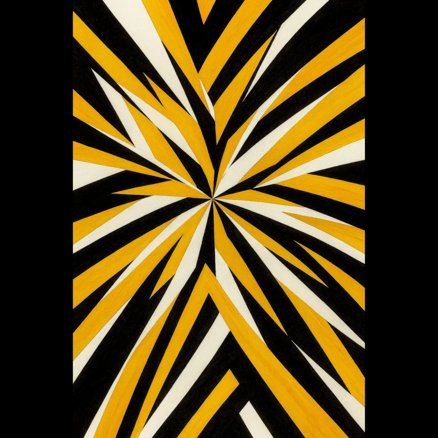 US Giclée Print Poster GOLDEN FLARE. Fine Art Wall Art with Archival Quality. Printed, packaged, and shipped in the US. Exclusive ColorVanta design.