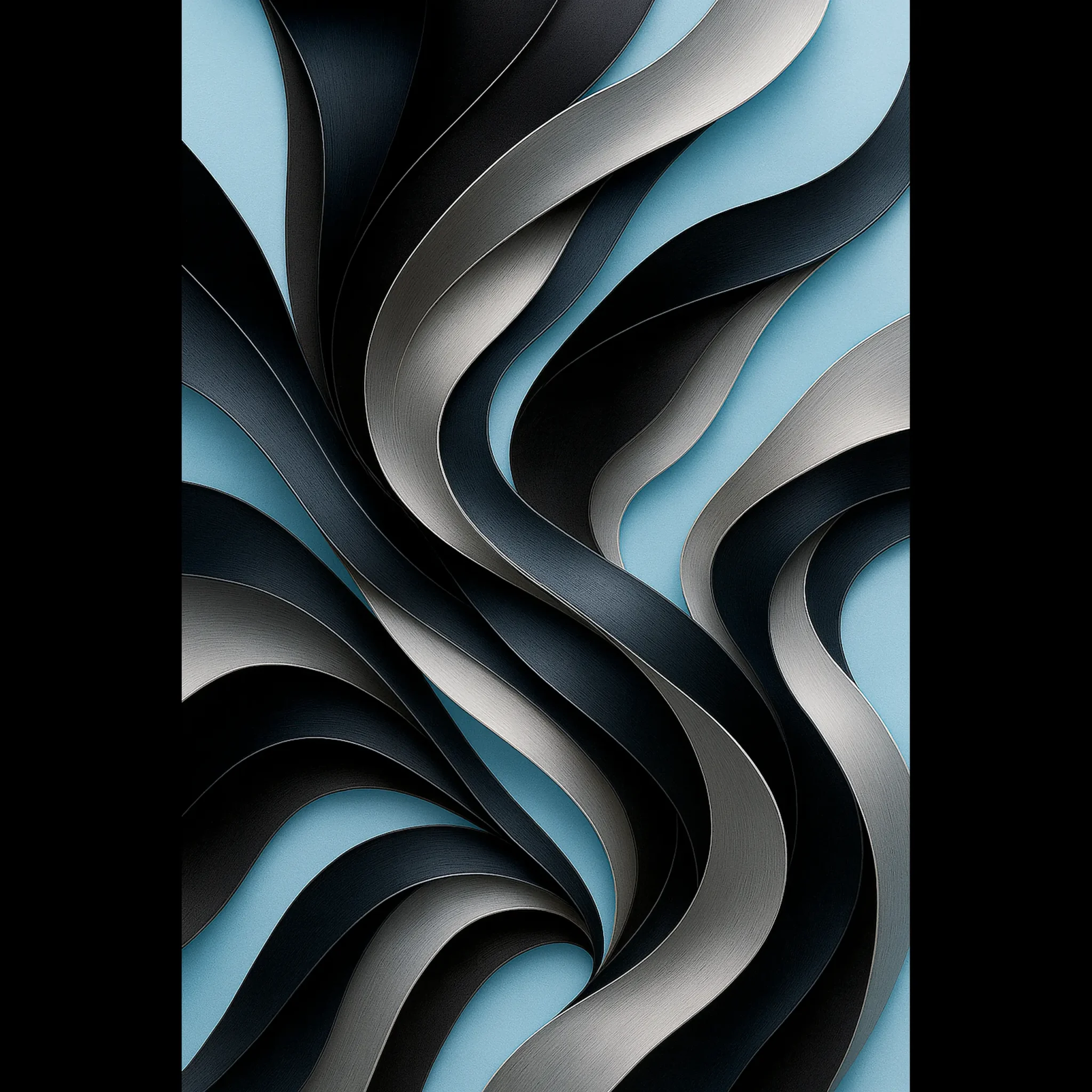 US GRAPHITE AND SKY BLUE US Giclée Print Poster GRAPHITE AND SKY BLUE. Fine Art Wall Art with Archival Quality. Printed, packaged, and shipped in the US. Exclusive ColorVanta design.