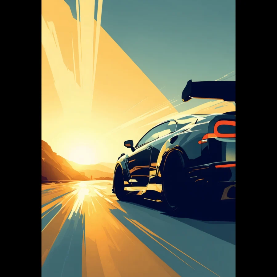 US Giclée Print Poster CORE DRIVE. Fine Art Wall Art with Archival Quality. Printed, packaged, and shipped within North America. Exclusive ColorVanta design.