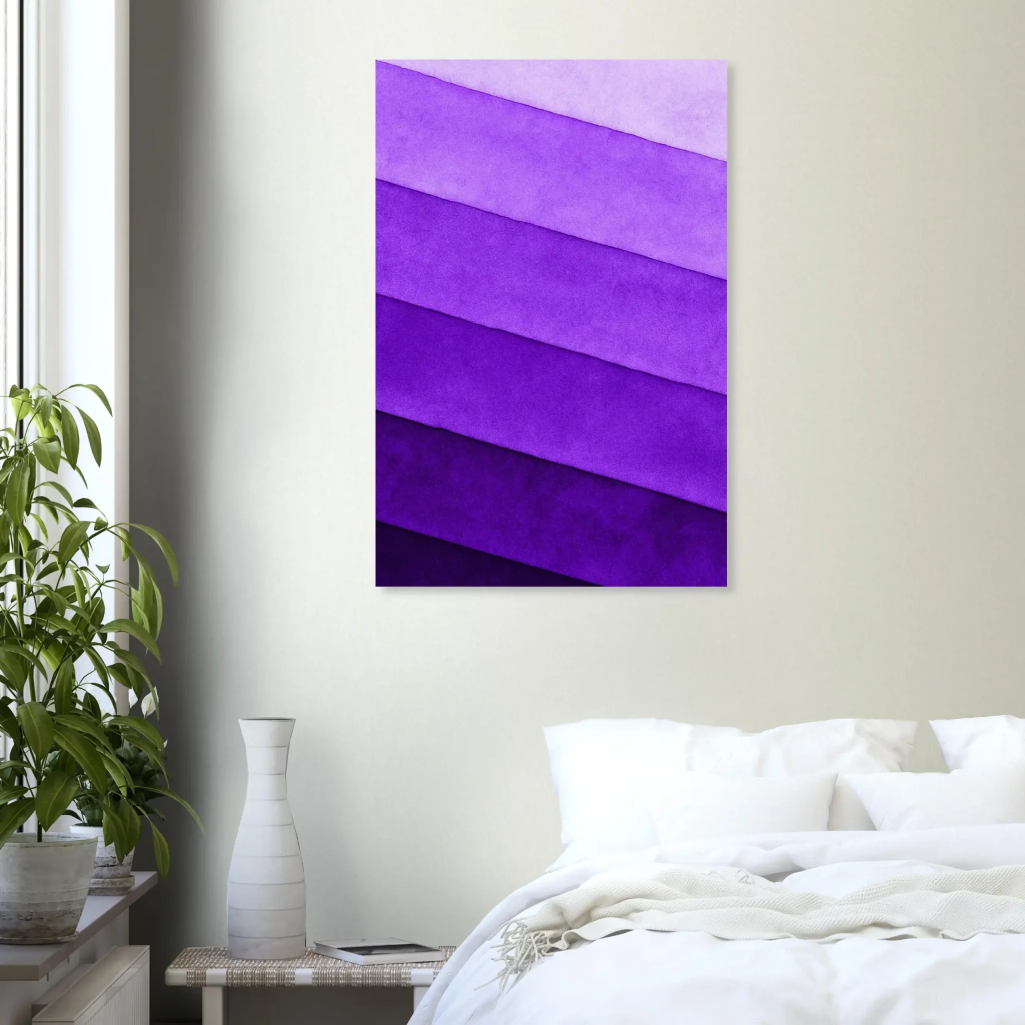 US DEEP VIOLET LAYERS 3 US Giclée Print Poster DEEP VIOLET LAYERS. Fine Art Wall Art with Archival Quality. Printed, packaged, and shipped within North America. ColorVanta exclusive.
