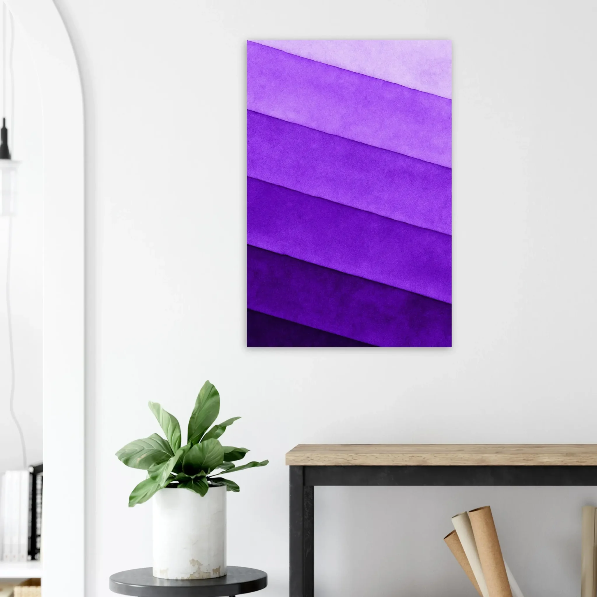 US DEEP VIOLET LAYERS 6 US Giclée Print Poster DEEP VIOLET LAYERS. Fine Art Wall Art with Archival Quality. Printed, packaged, and shipped within North America. ColorVanta exclusive.