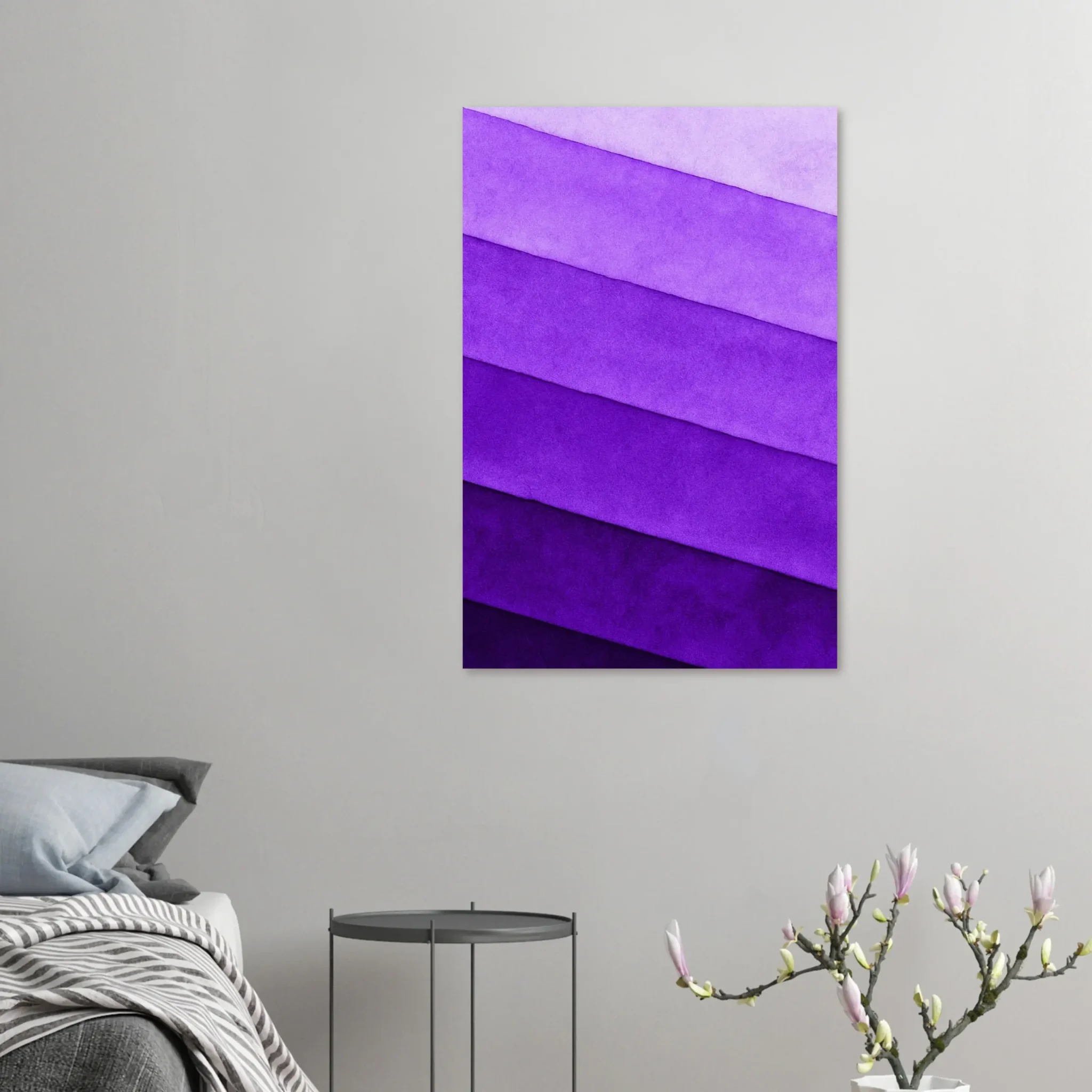 US DEEP VIOLET LAYERS 7 US Giclée Print Poster DEEP VIOLET LAYERS. Fine Art Wall Art with Archival Quality. Printed, packaged, and shipped within North America. ColorVanta exclusive.