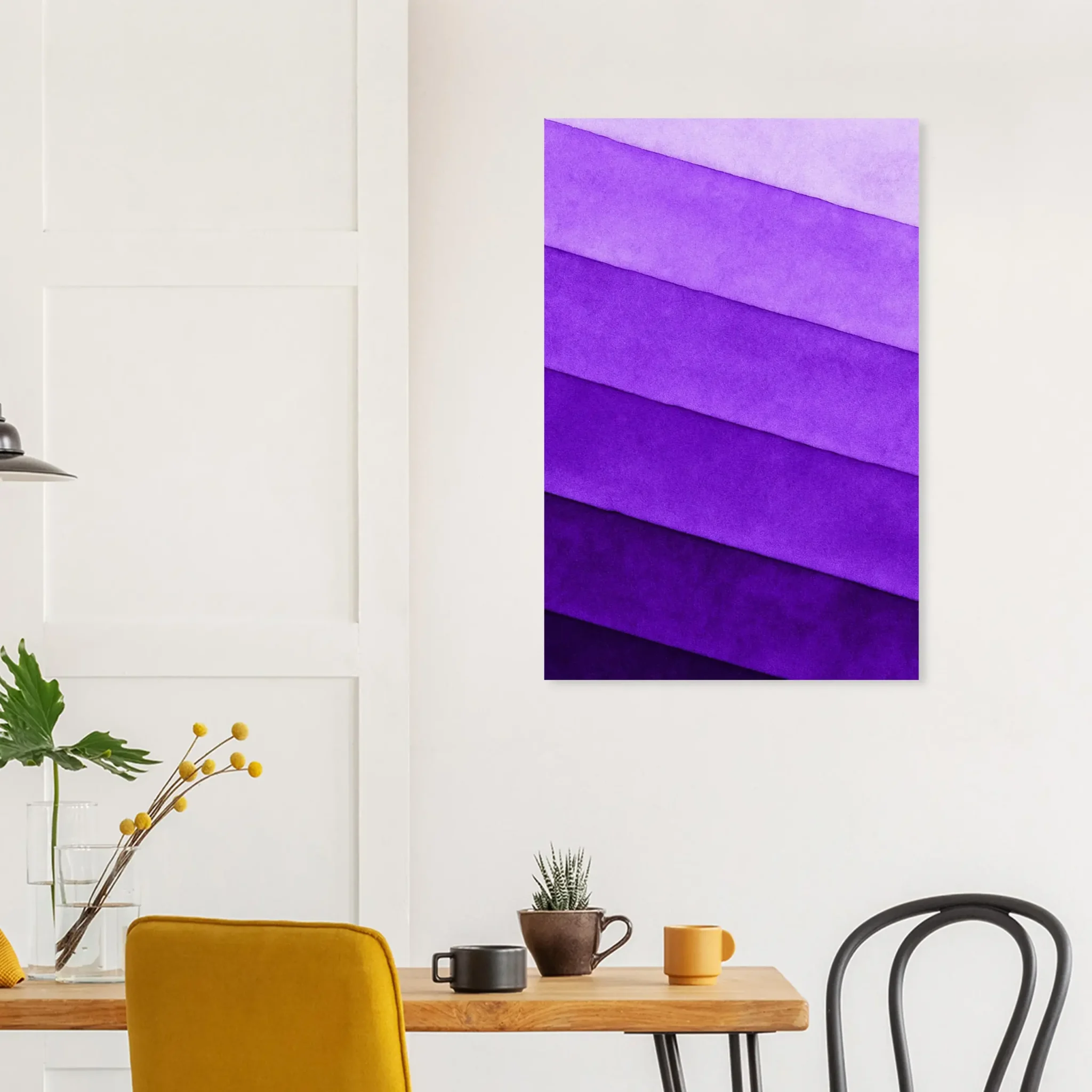 US DEEP VIOLET LAYERS 8 US Giclée Print Poster DEEP VIOLET LAYERS. Fine Art Wall Art with Archival Quality. Printed, packaged, and shipped within North America. ColorVanta exclusive.