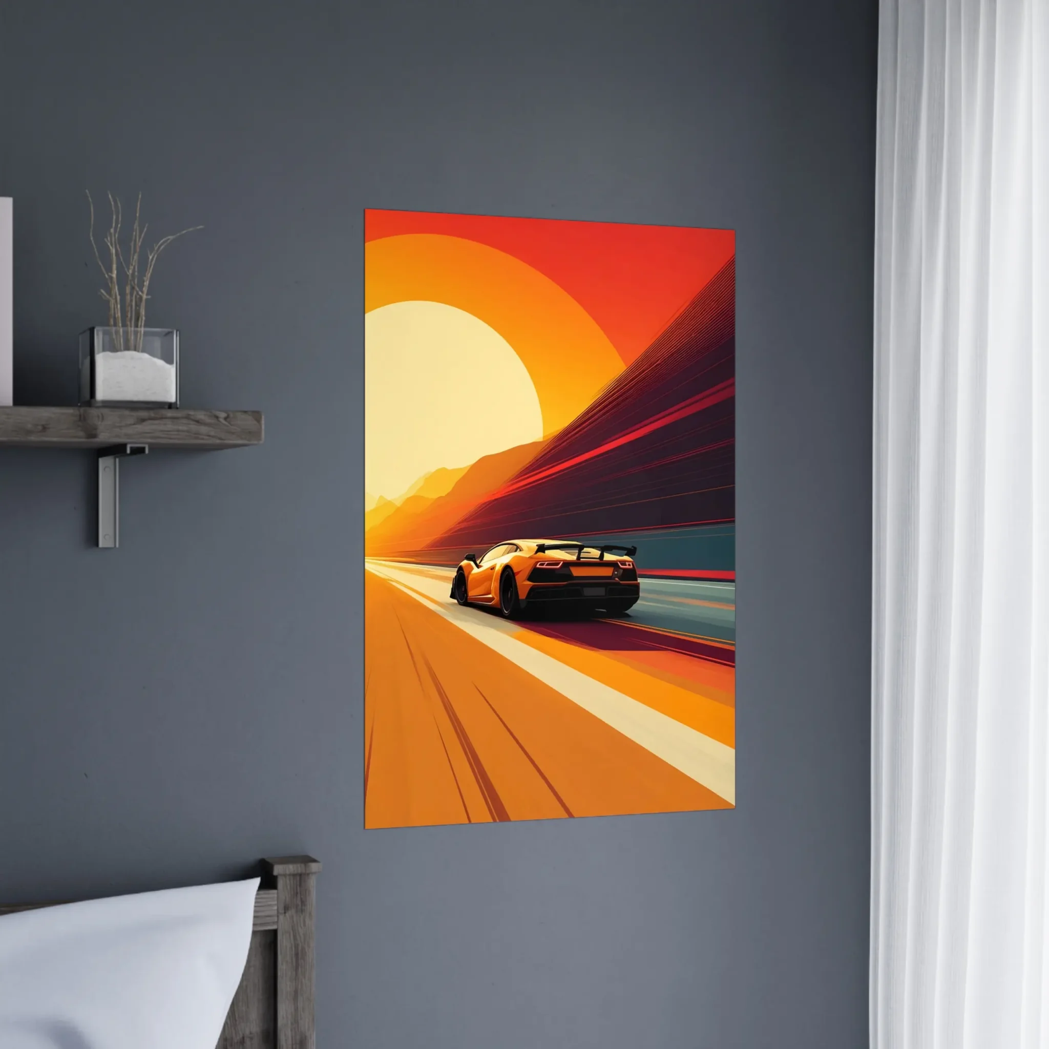 US Giclée Print Poster. Fine Art Wall Art with archival quality. Printed, packaged, and shipped within North America. Exclusive ColorVanta design.