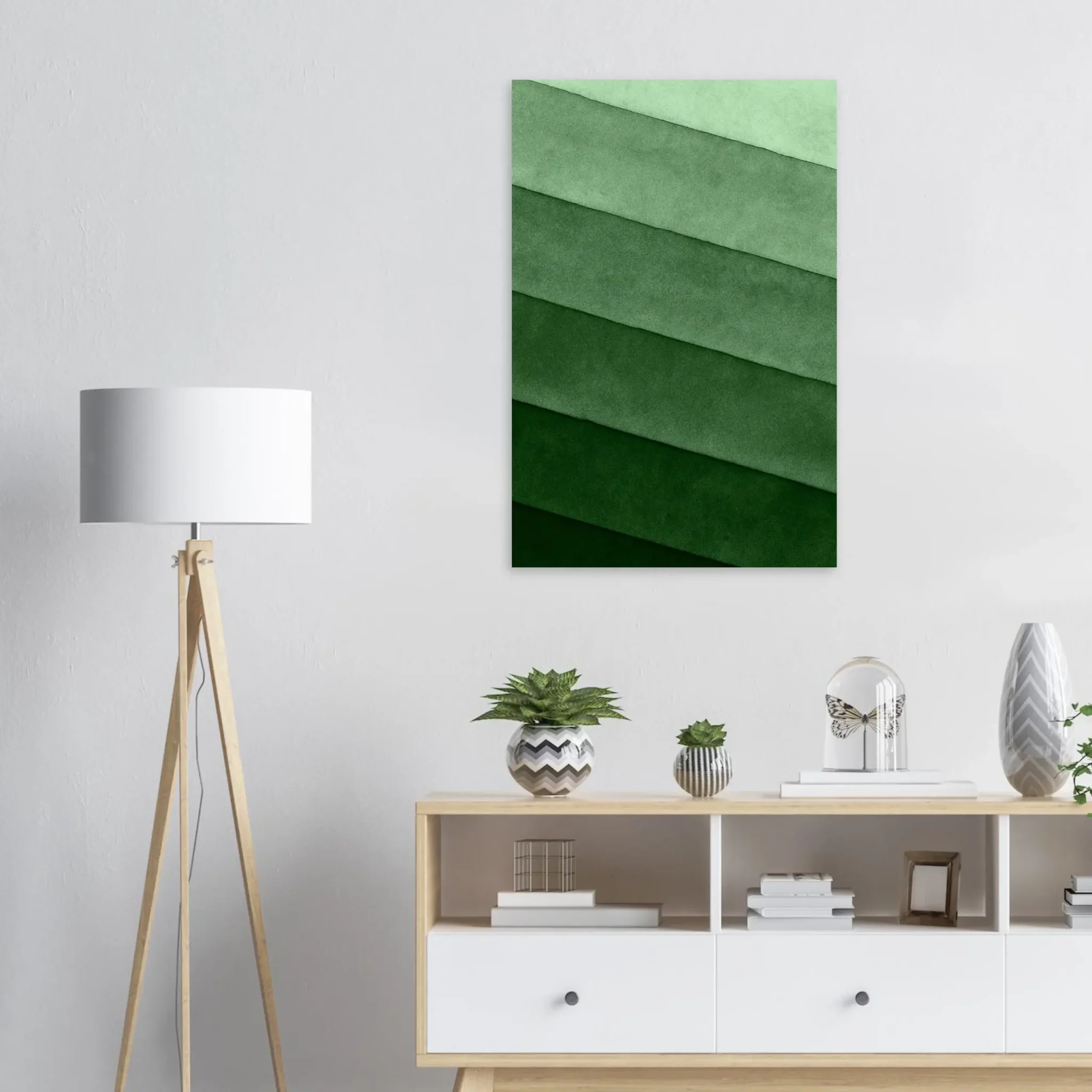 US Giclée Print Poster SOFT SEA GREEN LAYERS. Fine Art Wall Art with Archival Quality. Printed, packaged, and shipped within North America. ColorVanta exclusive.