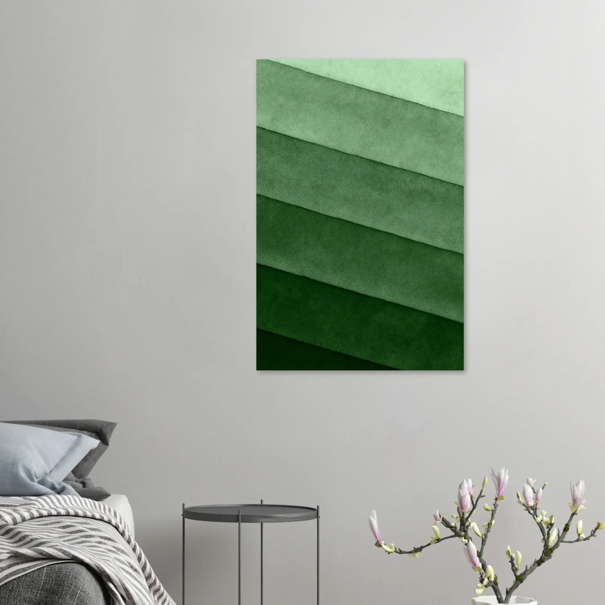US Giclée Print Poster SOFT SEA GREEN LAYERS. Fine Art Wall Art with Archival Quality. Printed, packaged, and shipped within North America. ColorVanta exclusive.