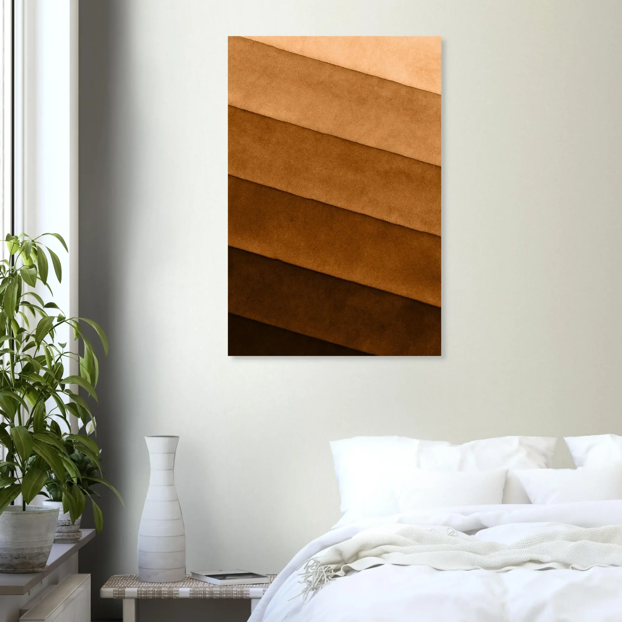 US Giclée Print Poster SOFT BRONZE LAYERS. Fine Art Wall Art with Archival Quality. Printed, packaged, and shipped within North America. ColorVanta exclusive.