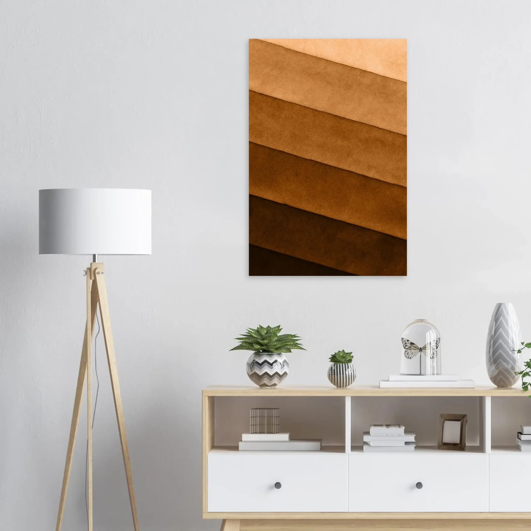 US Giclée Print Poster SOFT BRONZE LAYERS. Fine Art Wall Art with Archival Quality. Printed, packaged, and shipped within North America. ColorVanta exclusive.