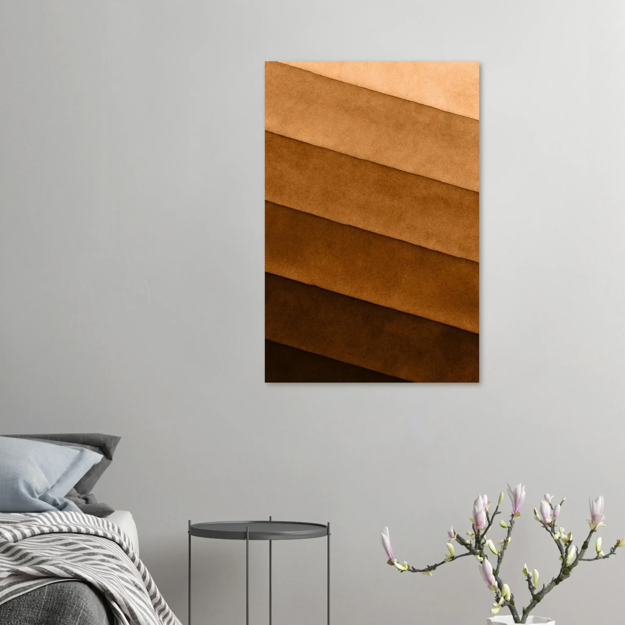 US Giclée Print Poster SOFT BRONZE LAYERS. Fine Art Wall Art with Archival Quality. Printed, packaged, and shipped within North America. ColorVanta exclusive.