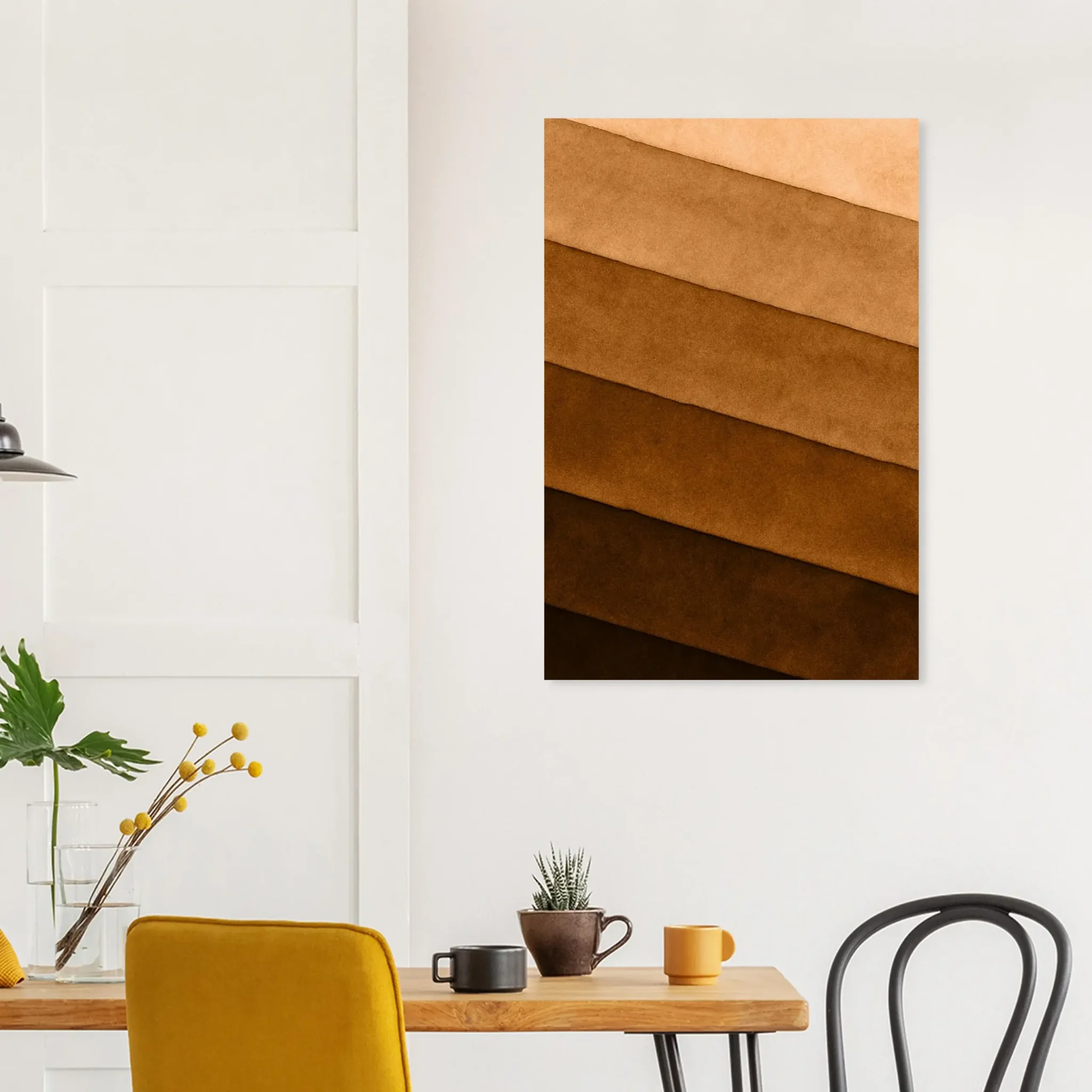 US Giclée Print Poster SOFT BRONZE LAYERS. Fine Art Wall Art with Archival Quality. Printed, packaged, and shipped within North America. ColorVanta exclusive.