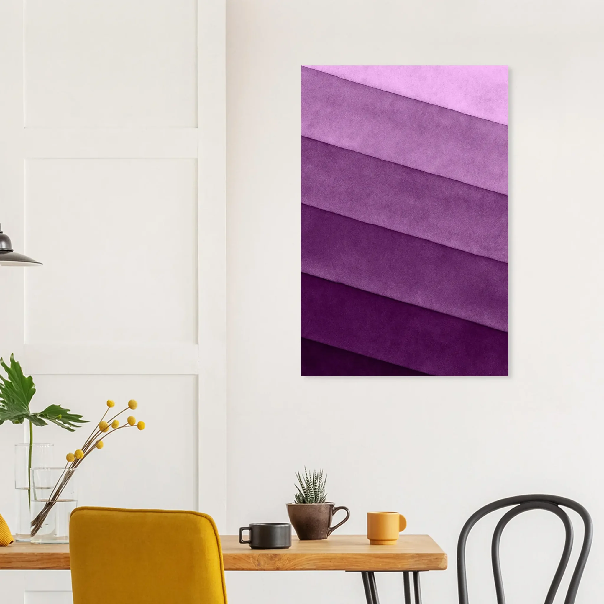 US Giclée Print Poster SOFT PLUM LAYERS. Fine Art Wall Art with Archival Quality. Printed, packaged, and shipped within North America. ColorVanta exclusive.