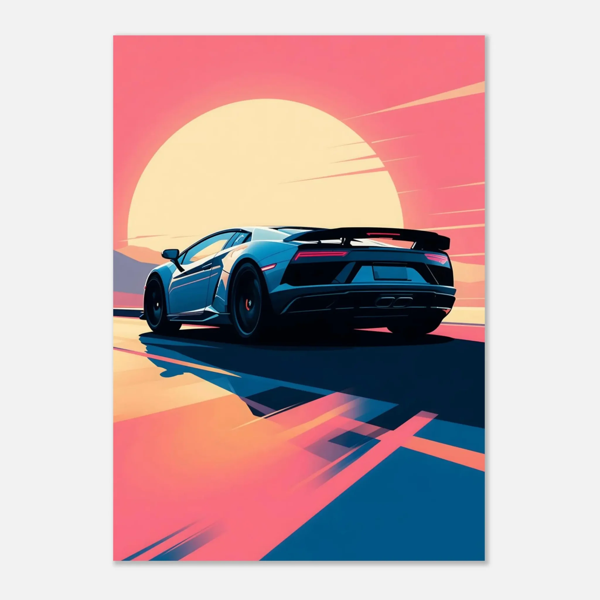 US Giclée Print Poster STEADY COURSE. Fine Art Wall Art with Archival Quality. Printed, packaged, and shipped within North America. Exclusive ColorVanta design.
