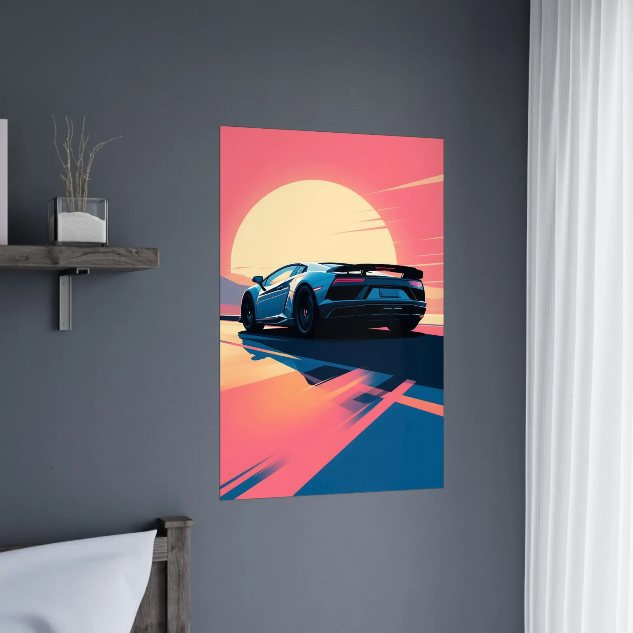 US Giclée Print Poster STEADY COURSE. Fine Art Wall Art with Archival Quality. Printed, packaged, and shipped within North America. Exclusive ColorVanta design.