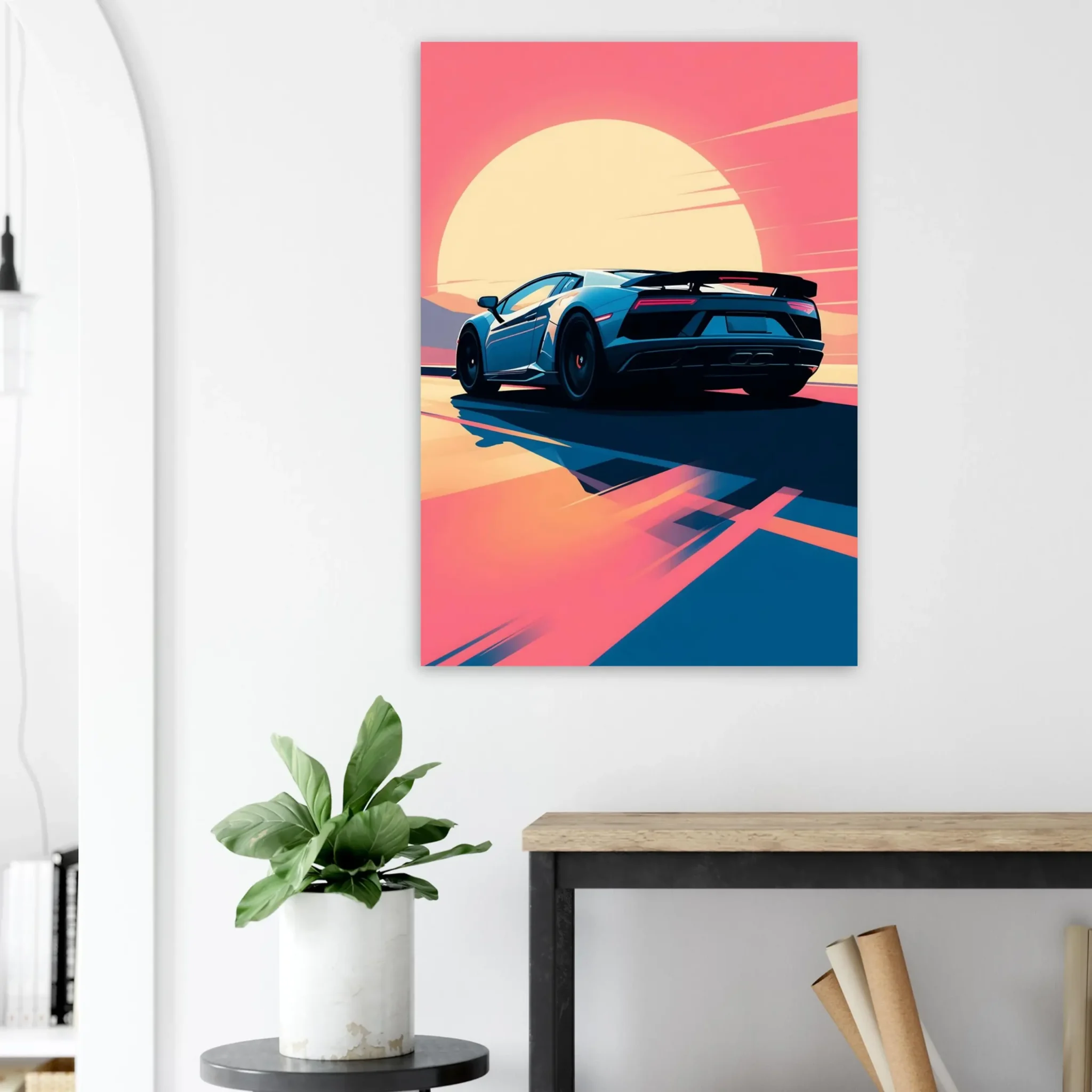 US Giclée Print Poster STEADY COURSE. Fine Art Wall Art with Archival Quality. Printed, packaged, and shipped within North America. Exclusive ColorVanta design.