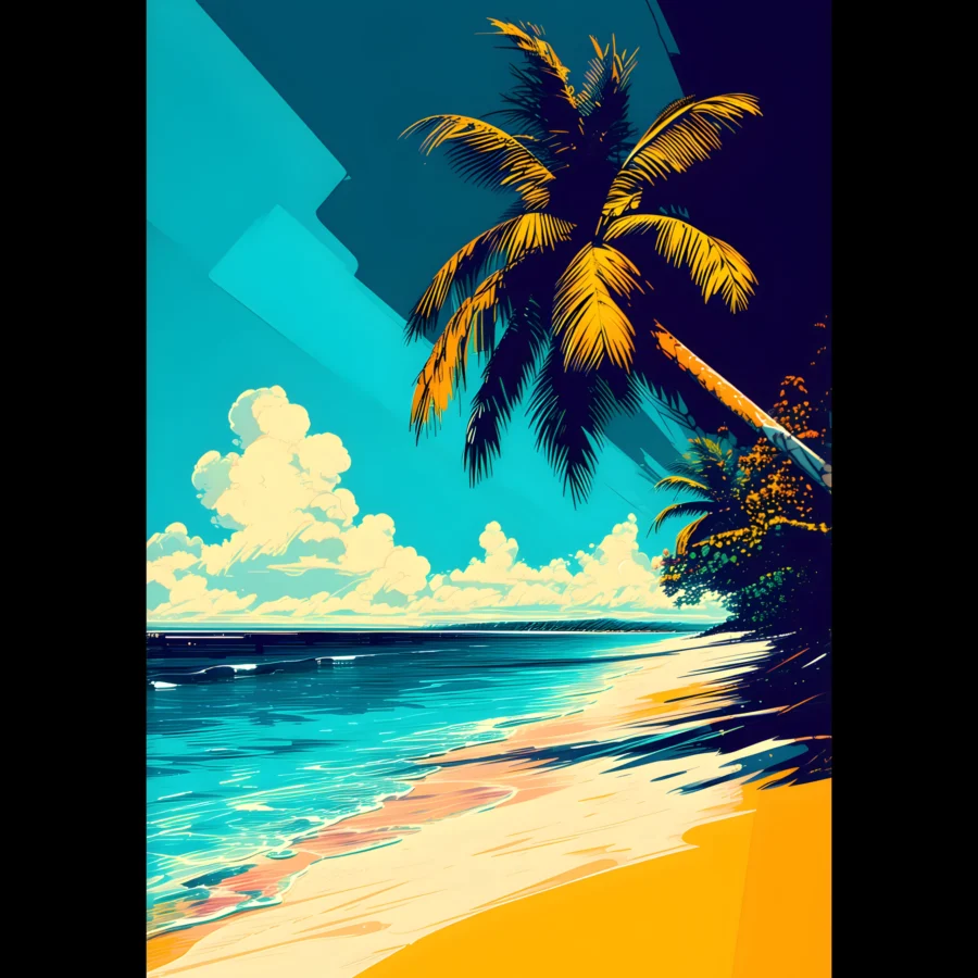 US Giclée Print Poster SUNLIT. Fine Art Wall Art with Archival Quality. Printed, packaged, and shipped within North America. ColorVanta exclusive.