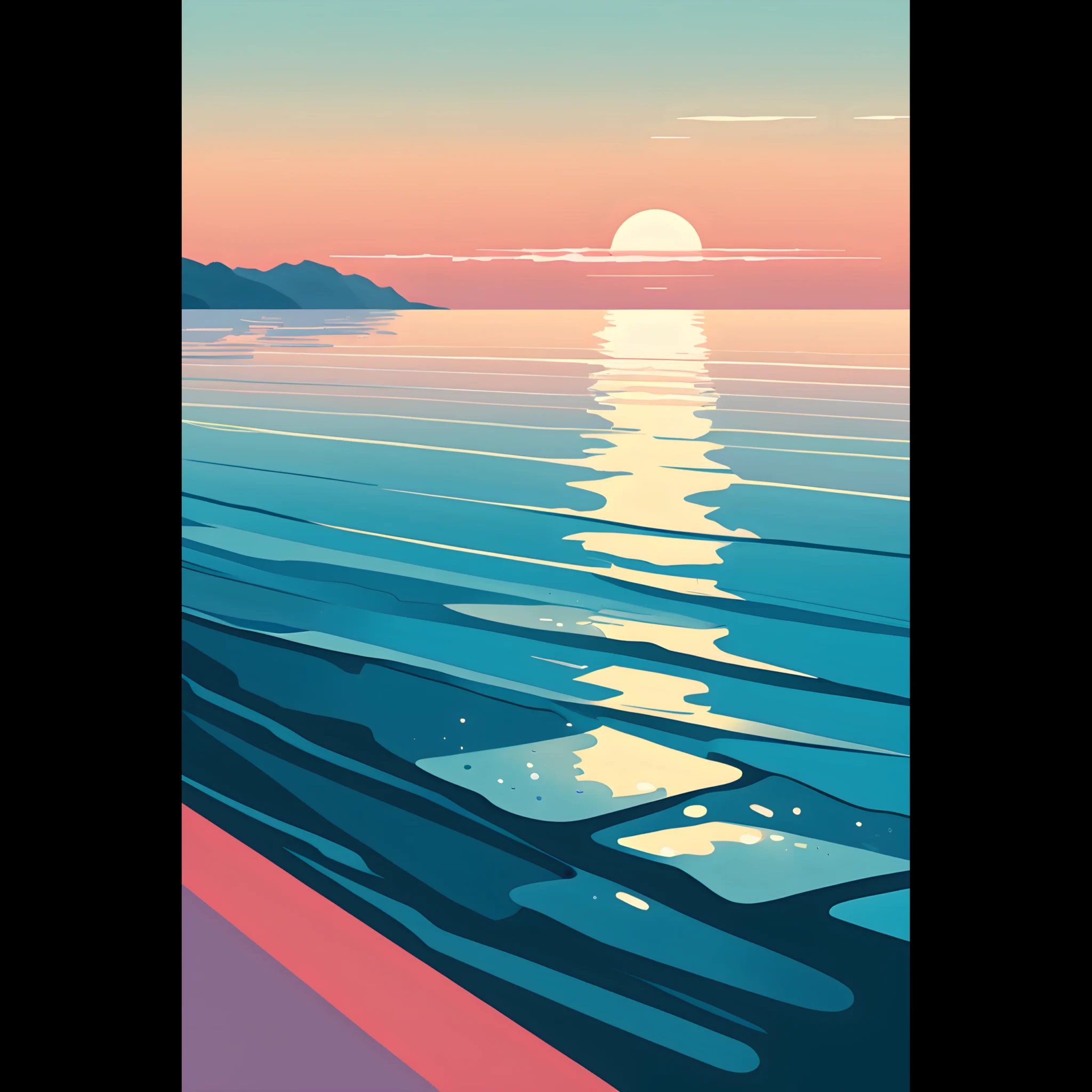 US Giclée Print Poster GOLDEN ALIGNMENT. Fine Art Wall Art with Archival Quality. Printed, packaged, and shipped within North America. Exclusive ColorVanta design.