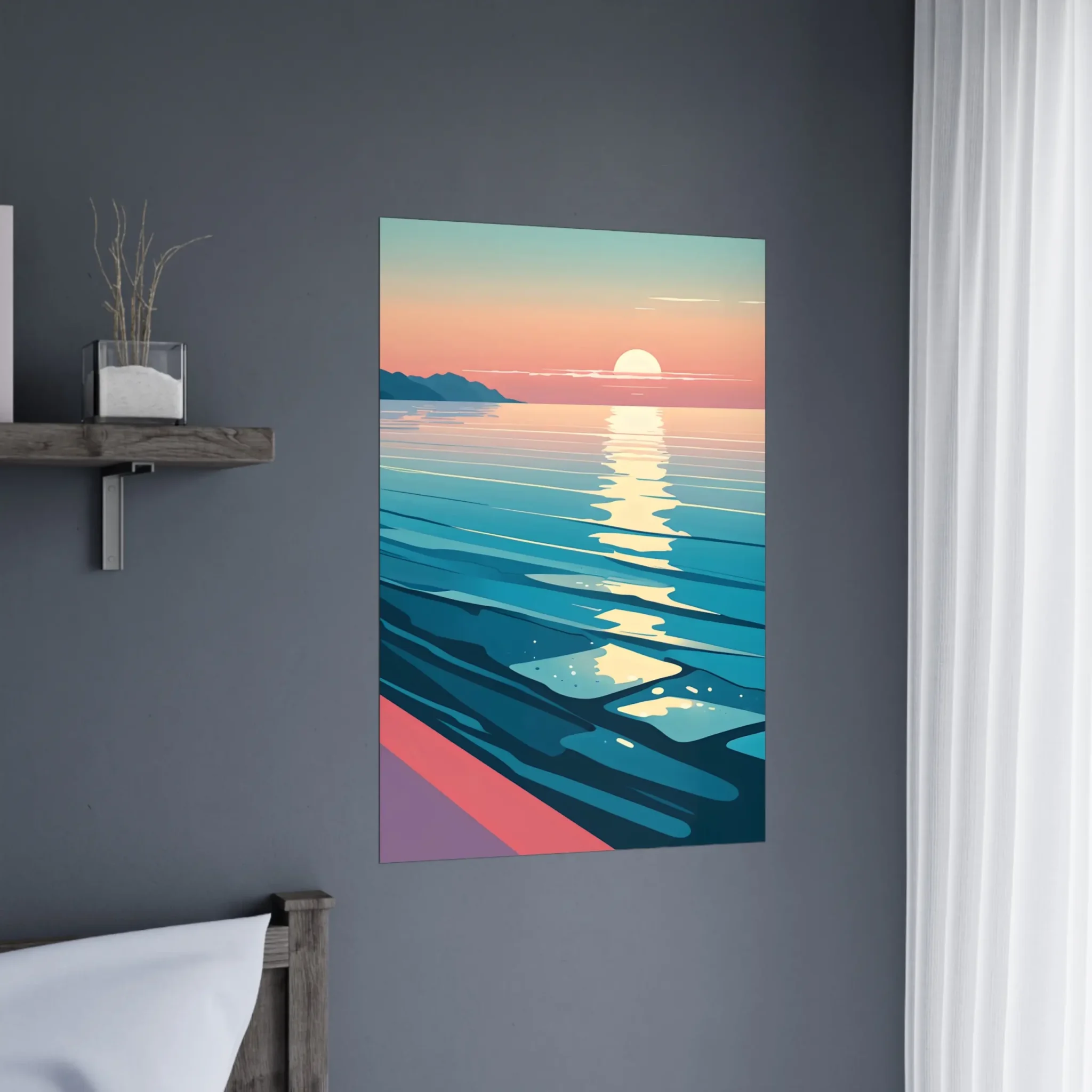 US Giclée Print Poster GOLDEN ALIGNMENT. Fine Art Wall Art with Archival Quality. Printed, packaged, and shipped within North America. Exclusive ColorVanta design.