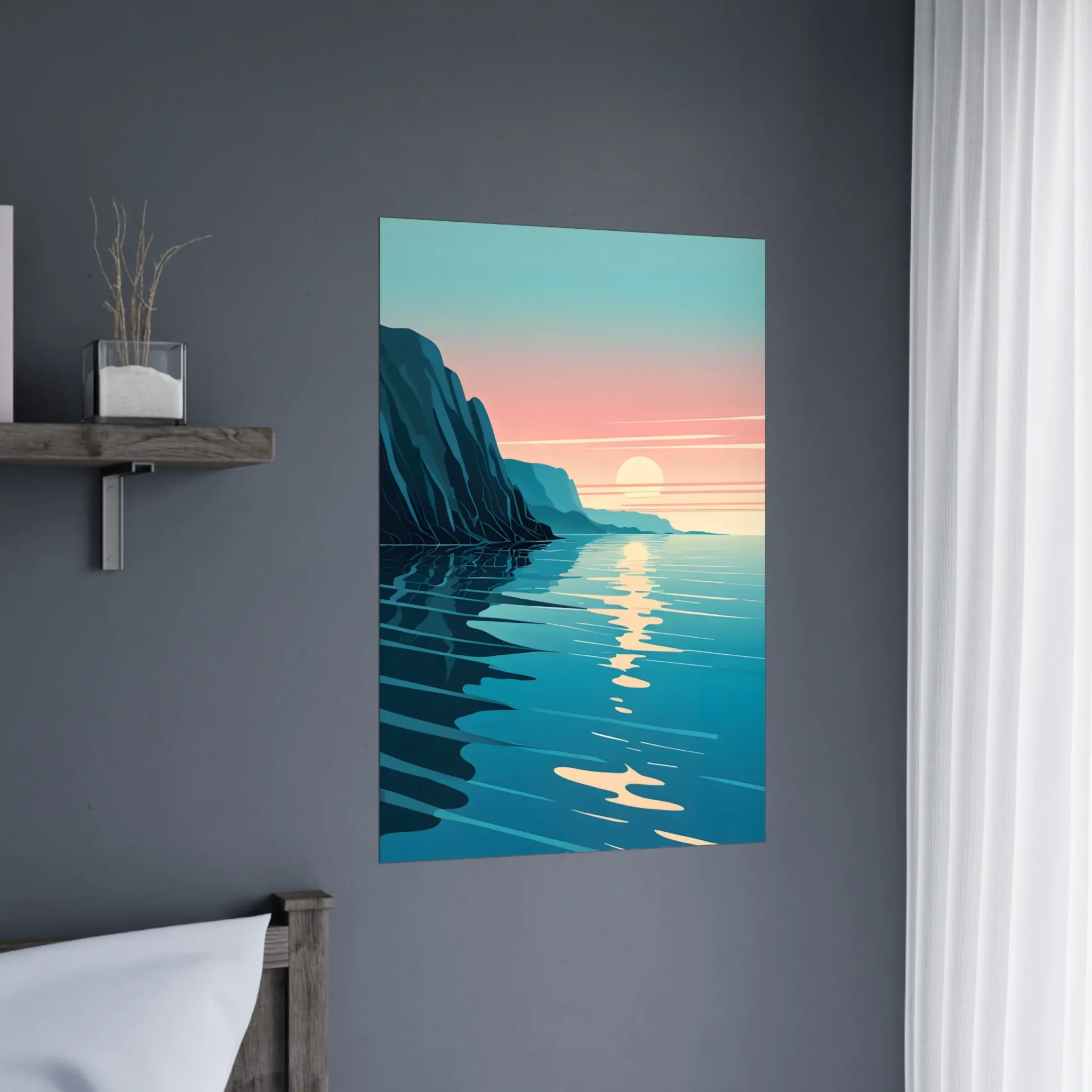 US Giclée Print Poster COASTAL ALIGNMENT. Fine Art Wall Art with Archival Quality. Printed, packaged, and shipped within North America. Exclusive ColorVanta design.