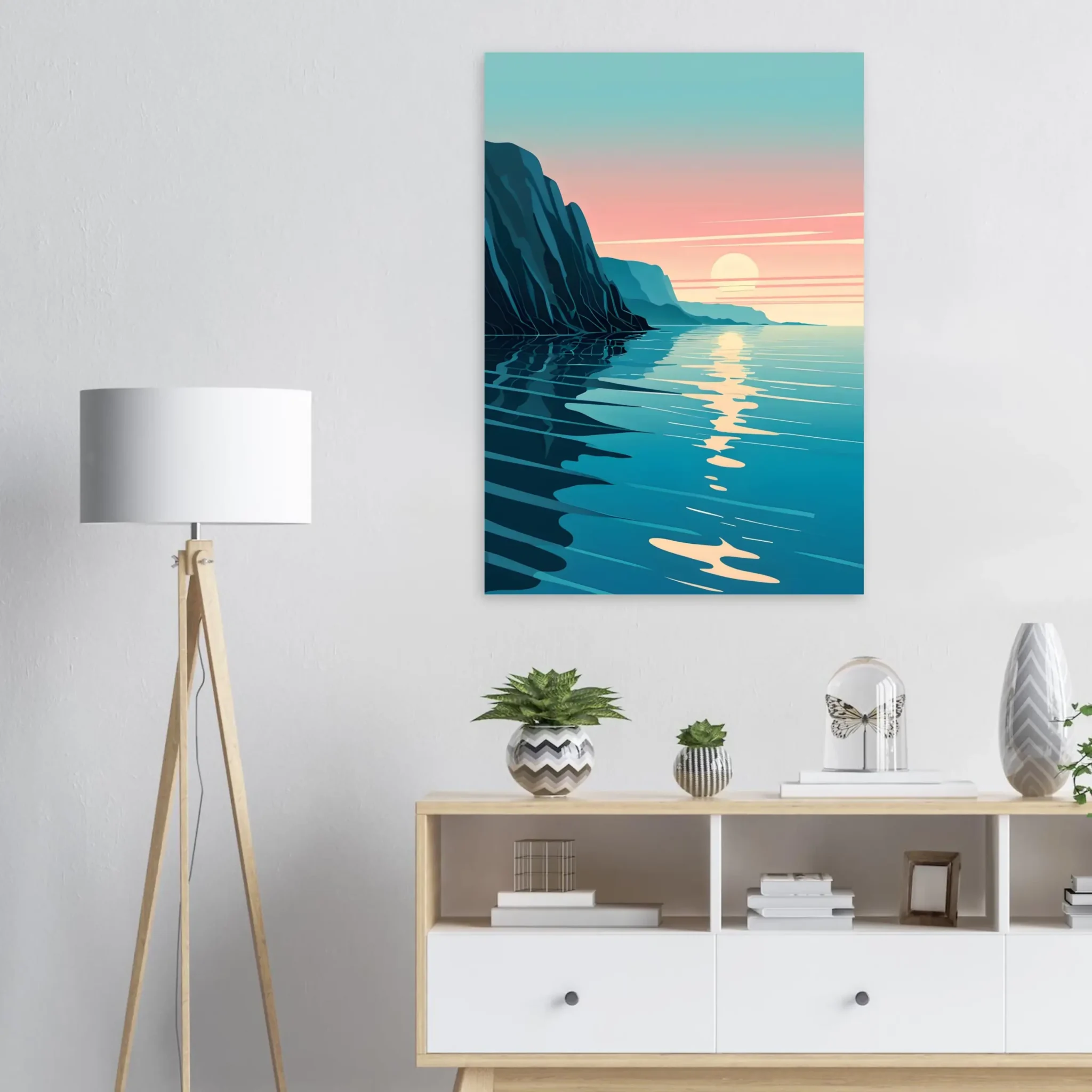 US Giclée Print Poster COASTAL ALIGNMENT. Fine Art Wall Art with Archival Quality. Printed, packaged, and shipped within North America. Exclusive ColorVanta design.