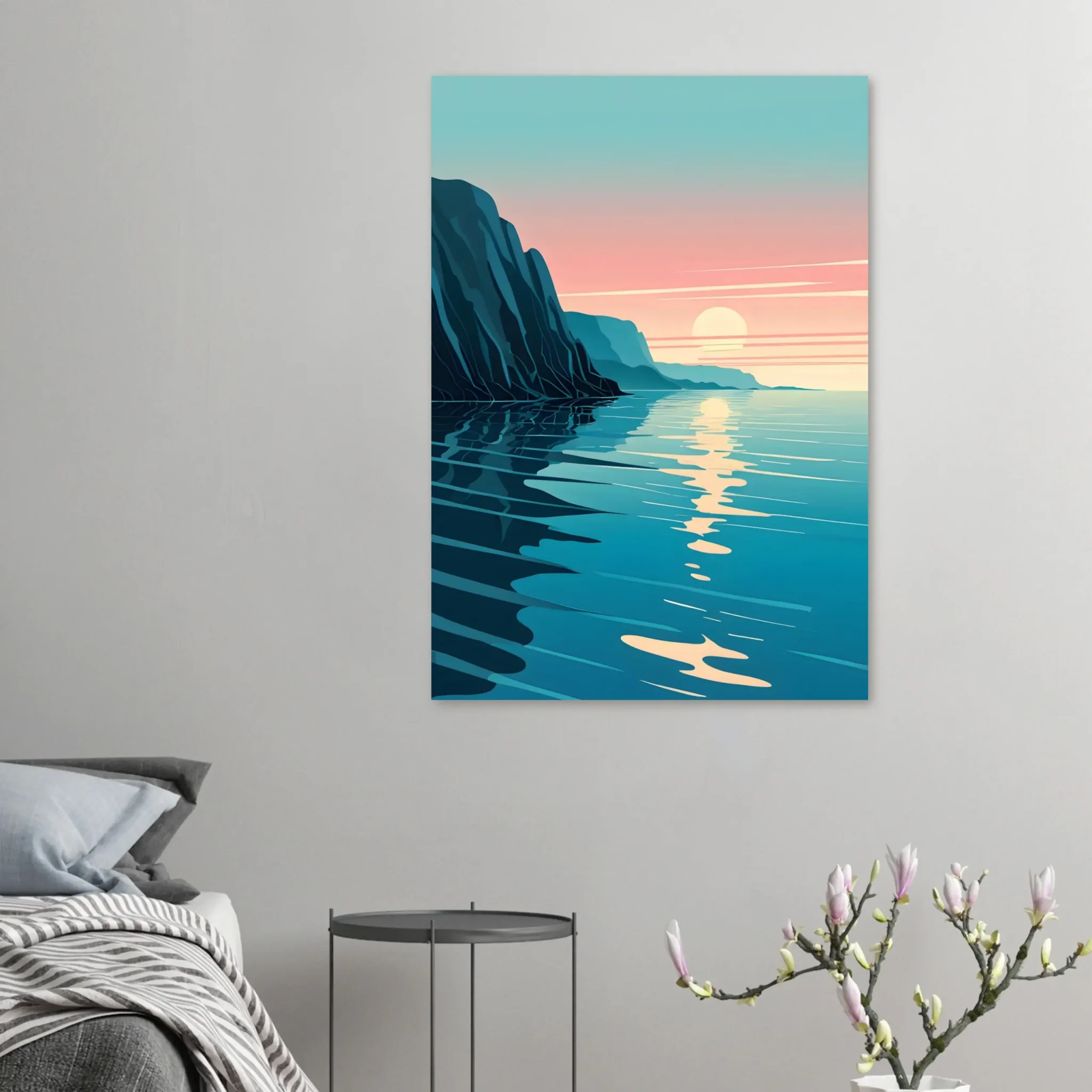 US Giclée Print Poster COASTAL ALIGNMENT. Fine Art Wall Art with Archival Quality. Printed, packaged, and shipped within North America. Exclusive ColorVanta design.
