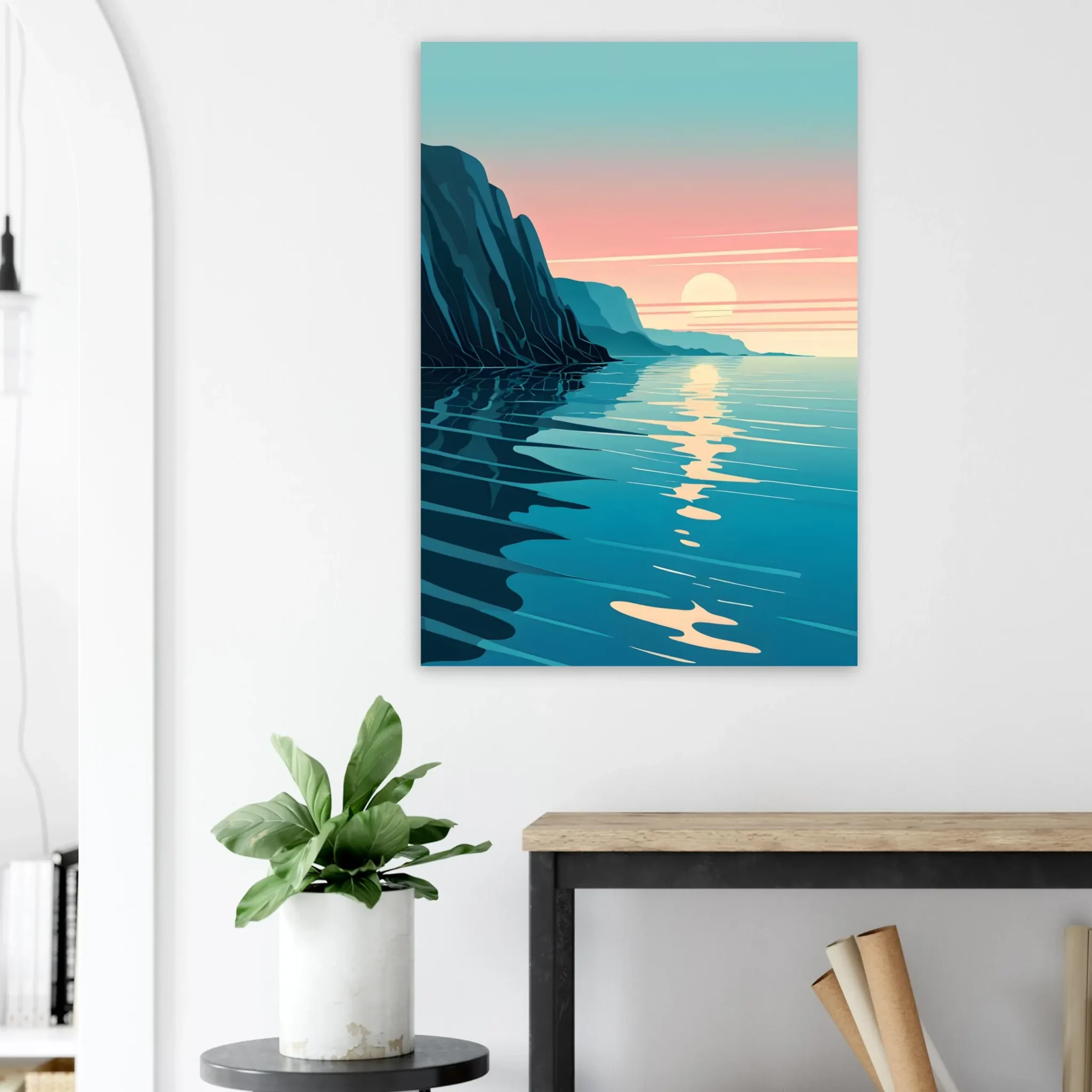US Giclée Print Poster COASTAL ALIGNMENT. Fine Art Wall Art with Archival Quality. Printed, packaged, and shipped within North America. Exclusive ColorVanta design.
