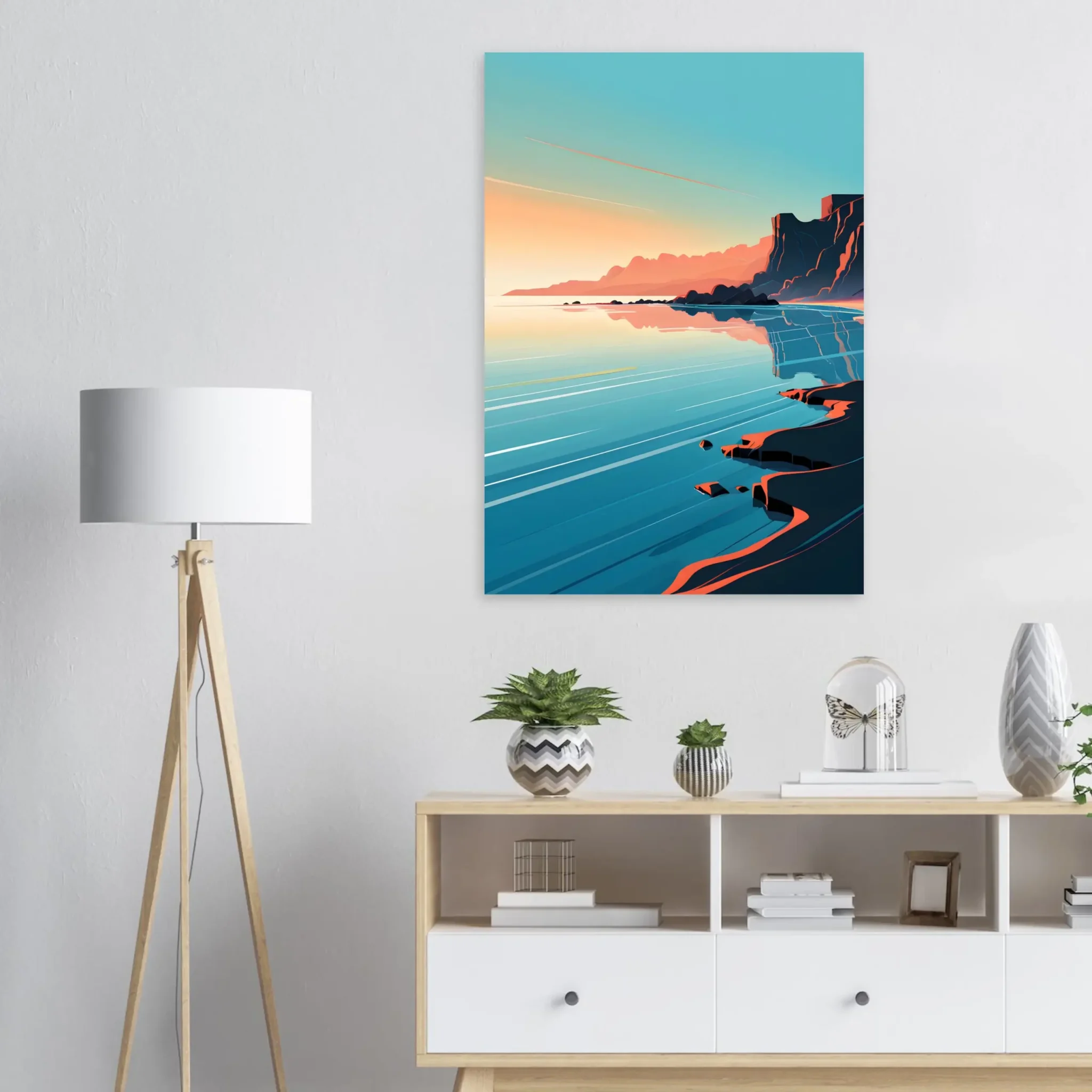 US Giclée Print Poster COASTAL DRIFT. Fine Art Wall Art with Archival Quality. Printed, packaged, and shipped within North America. Exclusive ColorVanta design.