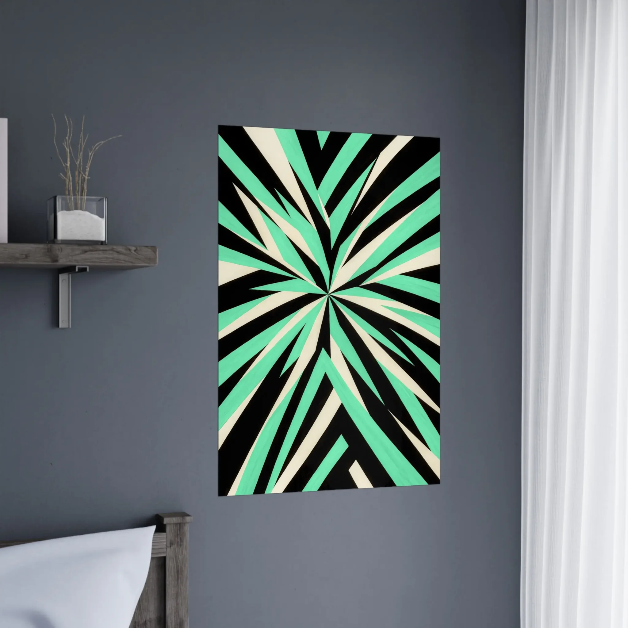 US EMERALD LIGHT 3 US Giclée Print Poster EMERALD LIGHT. Fine Art Wall Art with Archival Quality. Printed, packaged, and shipped within North America. Exclusive ColorVanta design.