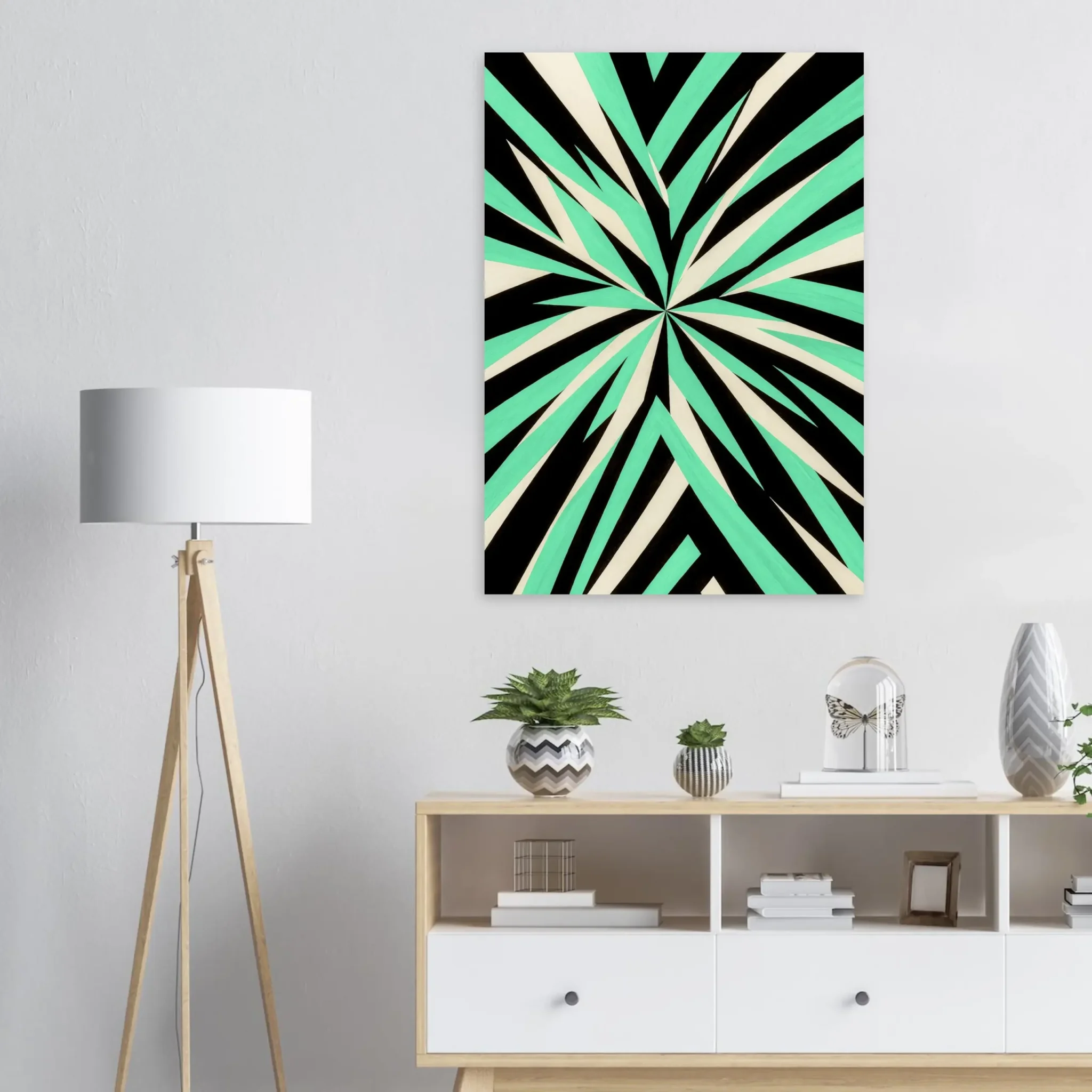 US EMERALD LIGHT 4 US Giclée Print Poster EMERALD LIGHT. Fine Art Wall Art with Archival Quality. Printed, packaged, and shipped within North America. Exclusive ColorVanta design.
