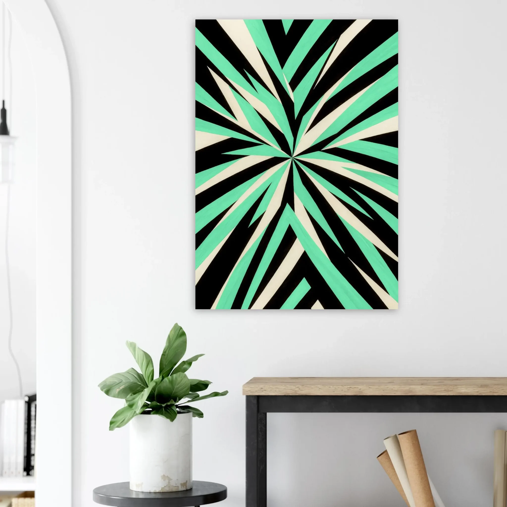 US EMERALD LIGHT 7 US Giclée Print Poster EMERALD LIGHT. Fine Art Wall Art with Archival Quality. Printed, packaged, and shipped within North America. Exclusive ColorVanta design.
