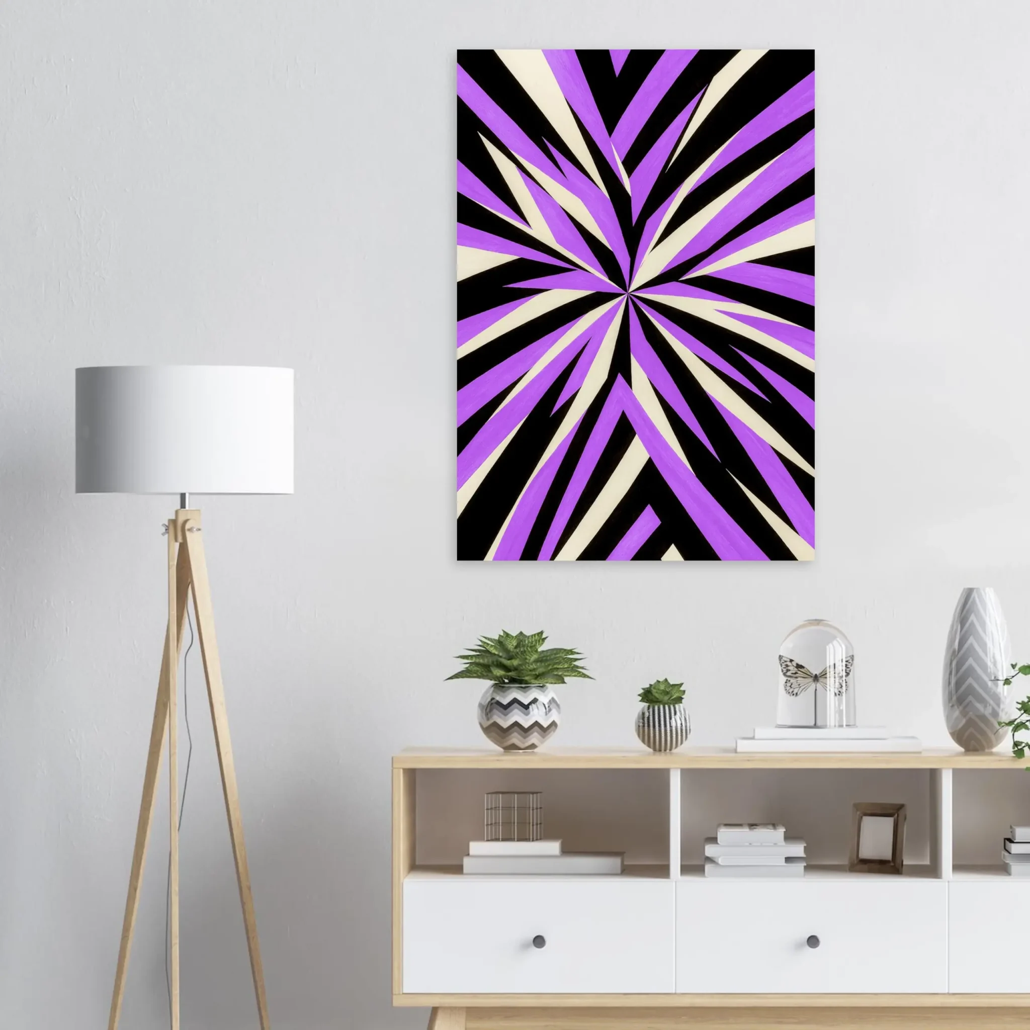 US Giclée Print Poster VIOLET FORCE. Fine Art Wall Art with Archival Quality. Printed, packaged, and shipped within North America. Exclusive ColorVanta design.