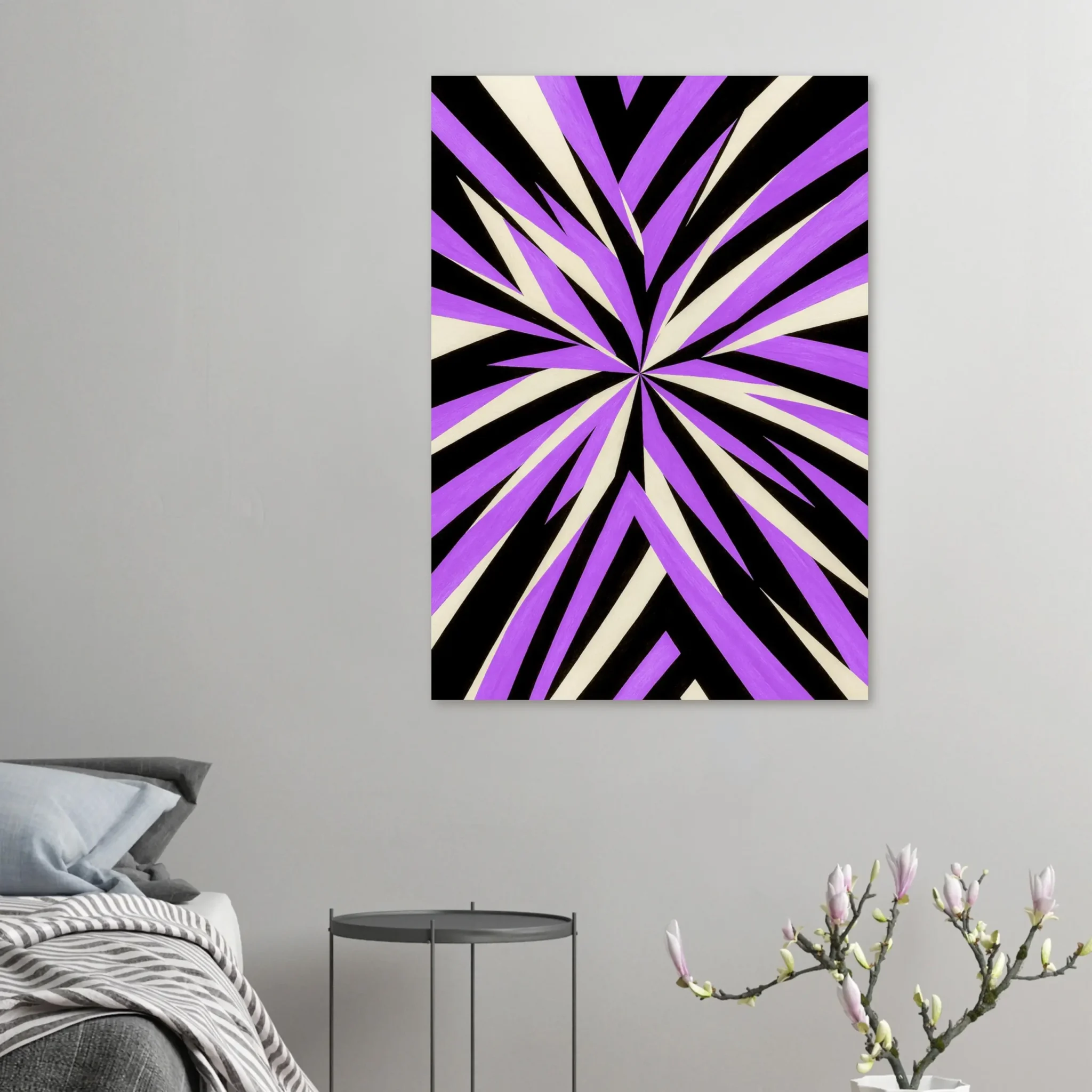 US Giclée Print Poster VIOLET FORCE. Fine Art Wall Art with Archival Quality. Printed, packaged, and shipped within North America. Exclusive ColorVanta design.