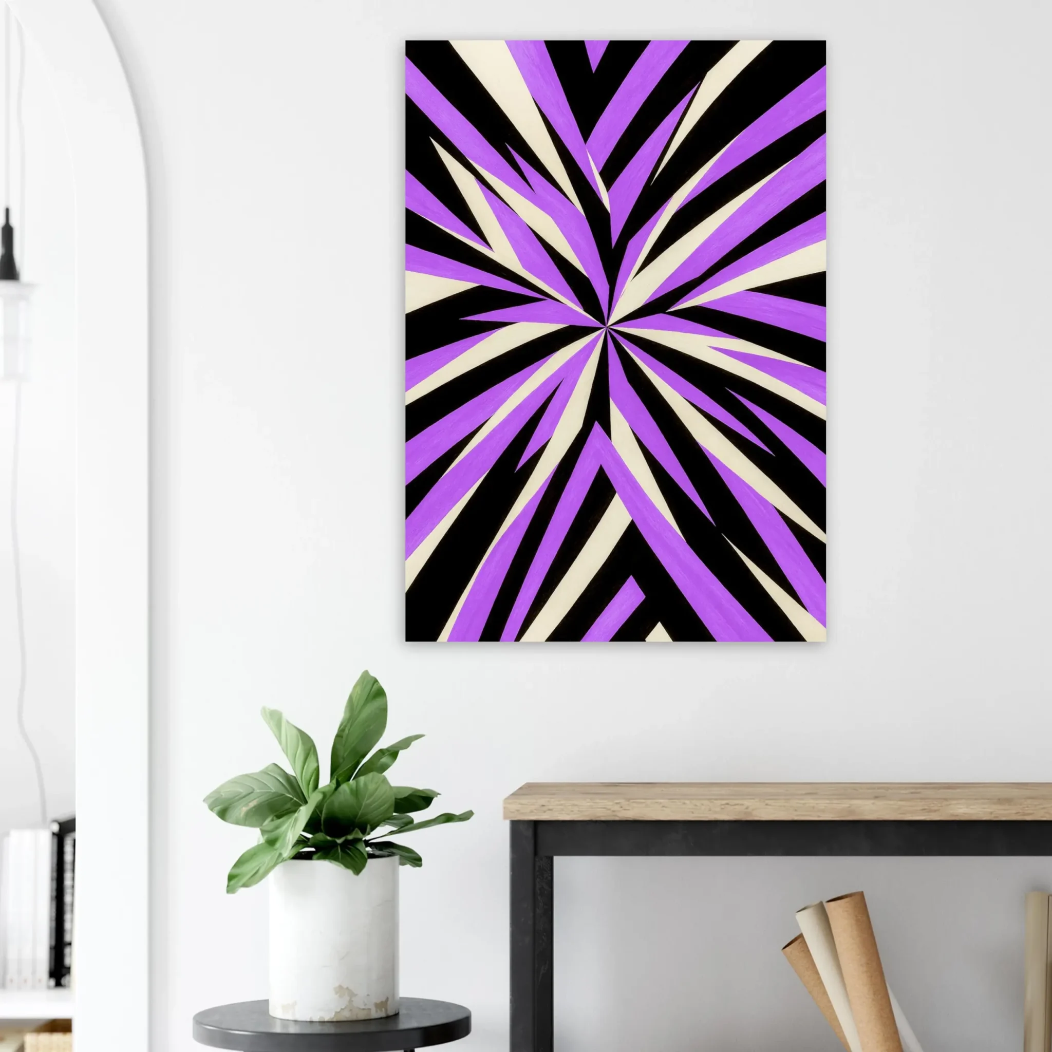 US Giclée Print Poster VIOLET FORCE. Fine Art Wall Art with Archival Quality. Printed, packaged, and shipped within North America. Exclusive ColorVanta design.